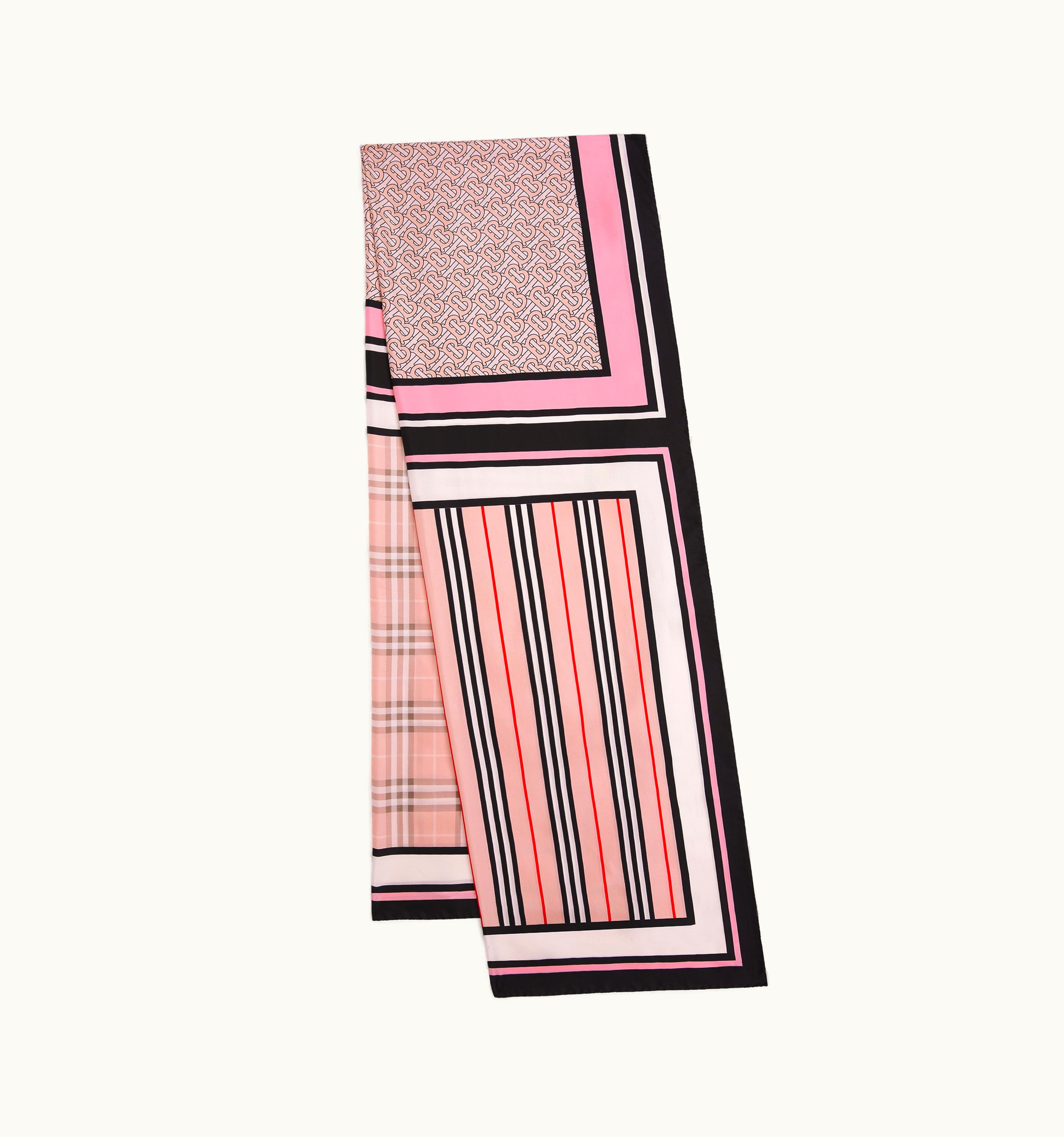 Burberry Burberry Montage Print Silk Scarf In Blush UZ0140751
