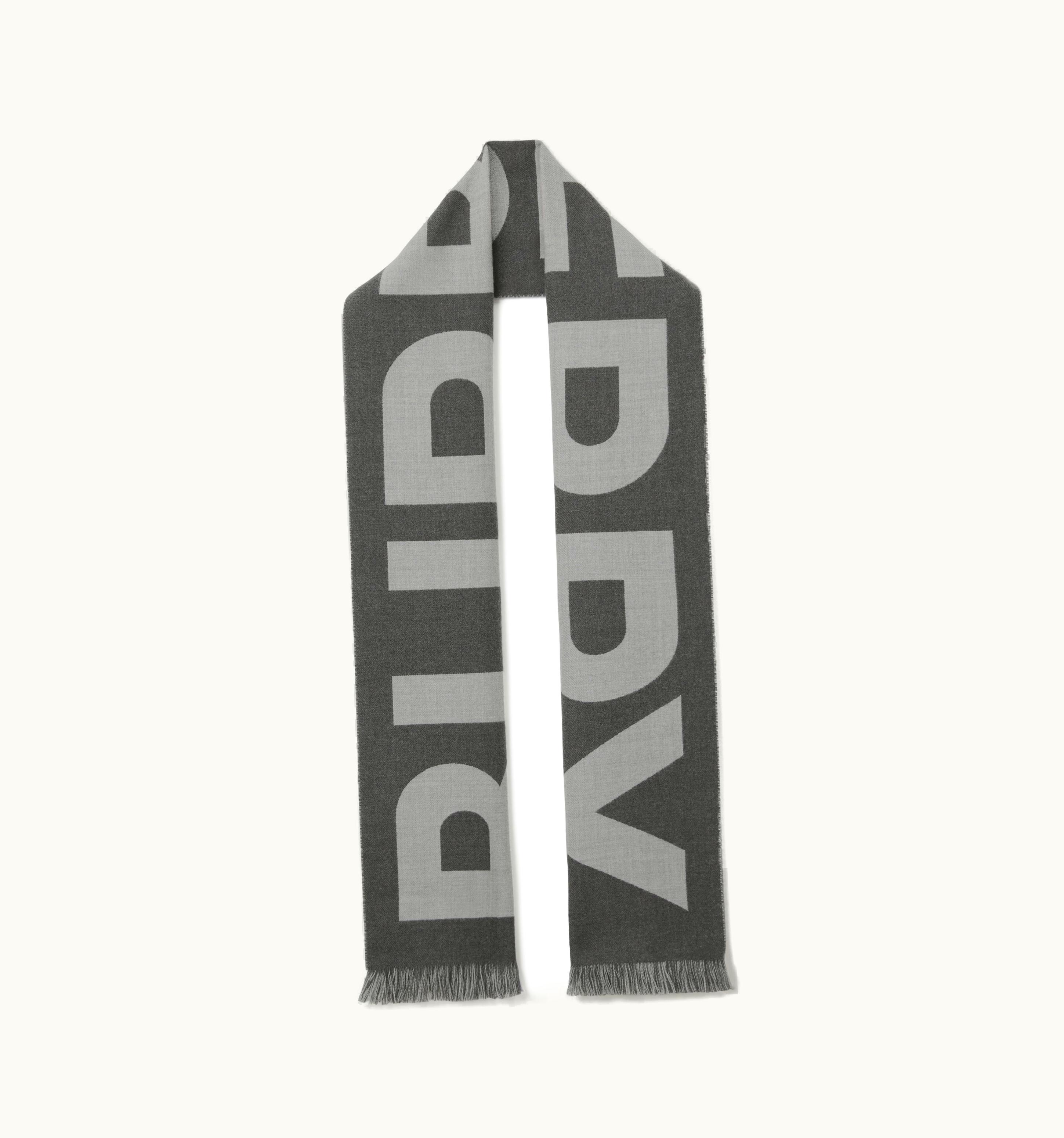 Burberry Burberry Logo Wool Jacquard Scarf In Flint Grey UZ0140777