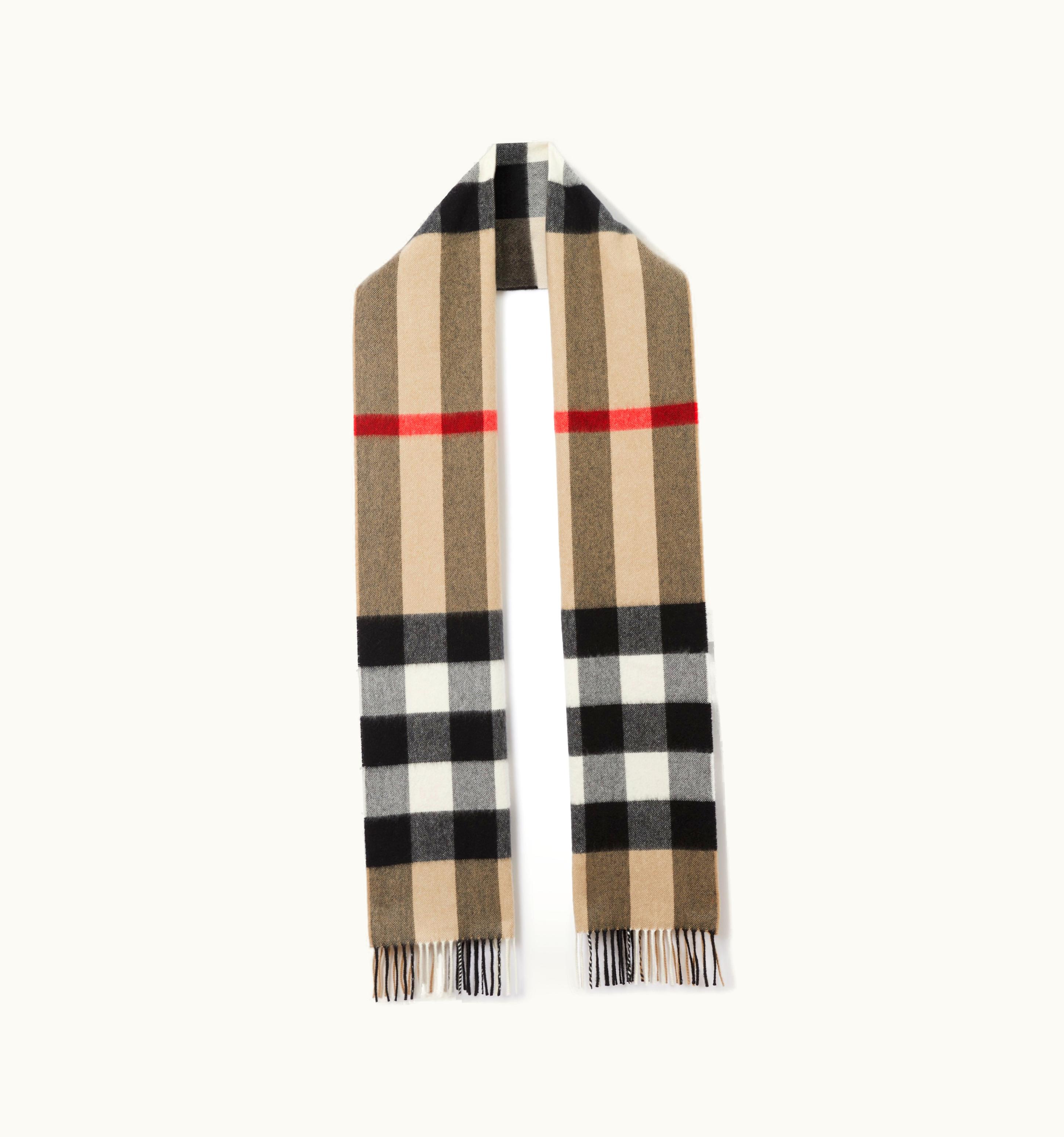 Burberry Burberry Check Cashmere Scarf In Archive Beige UZ0140816