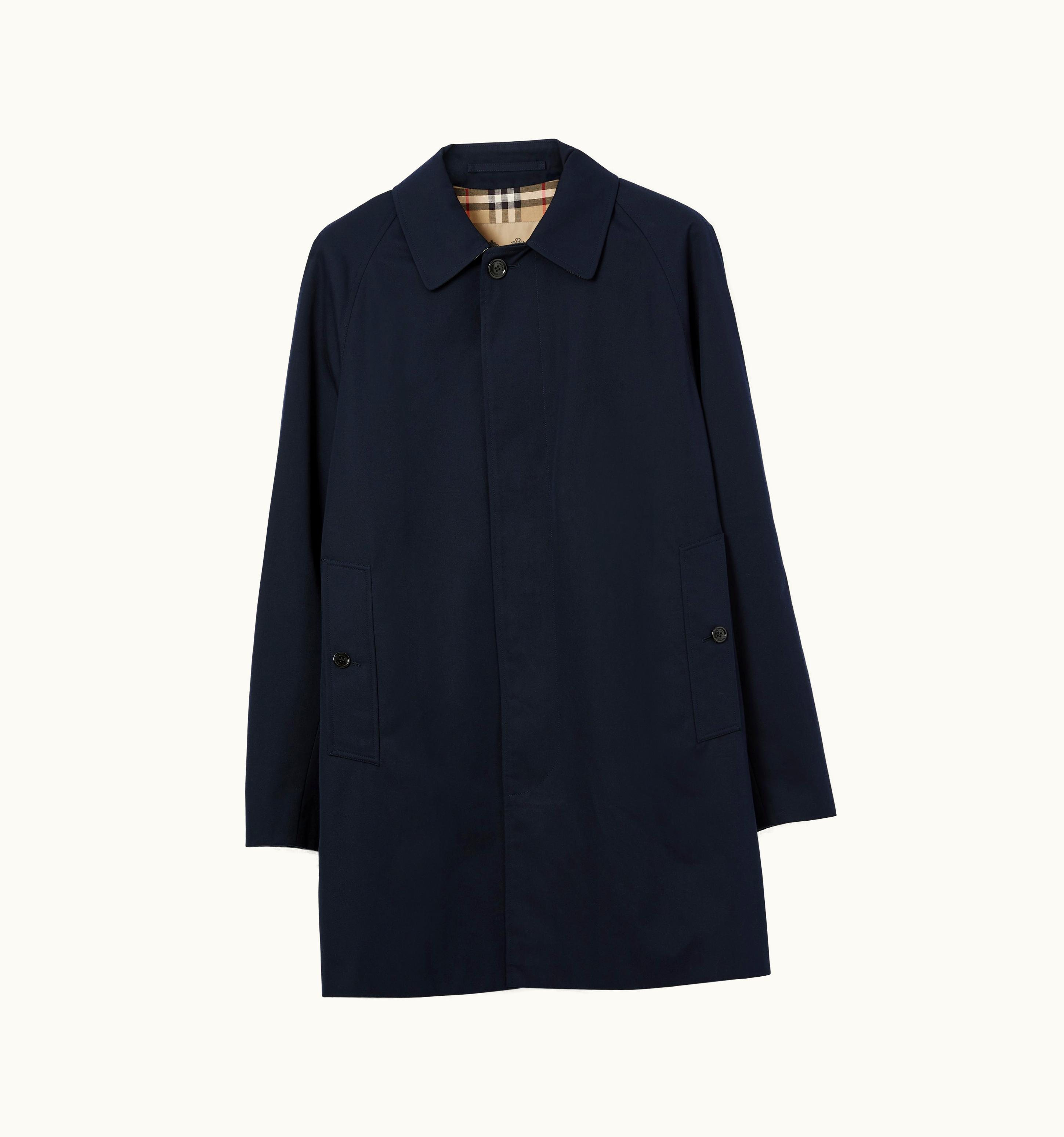 Burberry Burberry Short Camden Heritage Car Coat In Coal Blue - Men