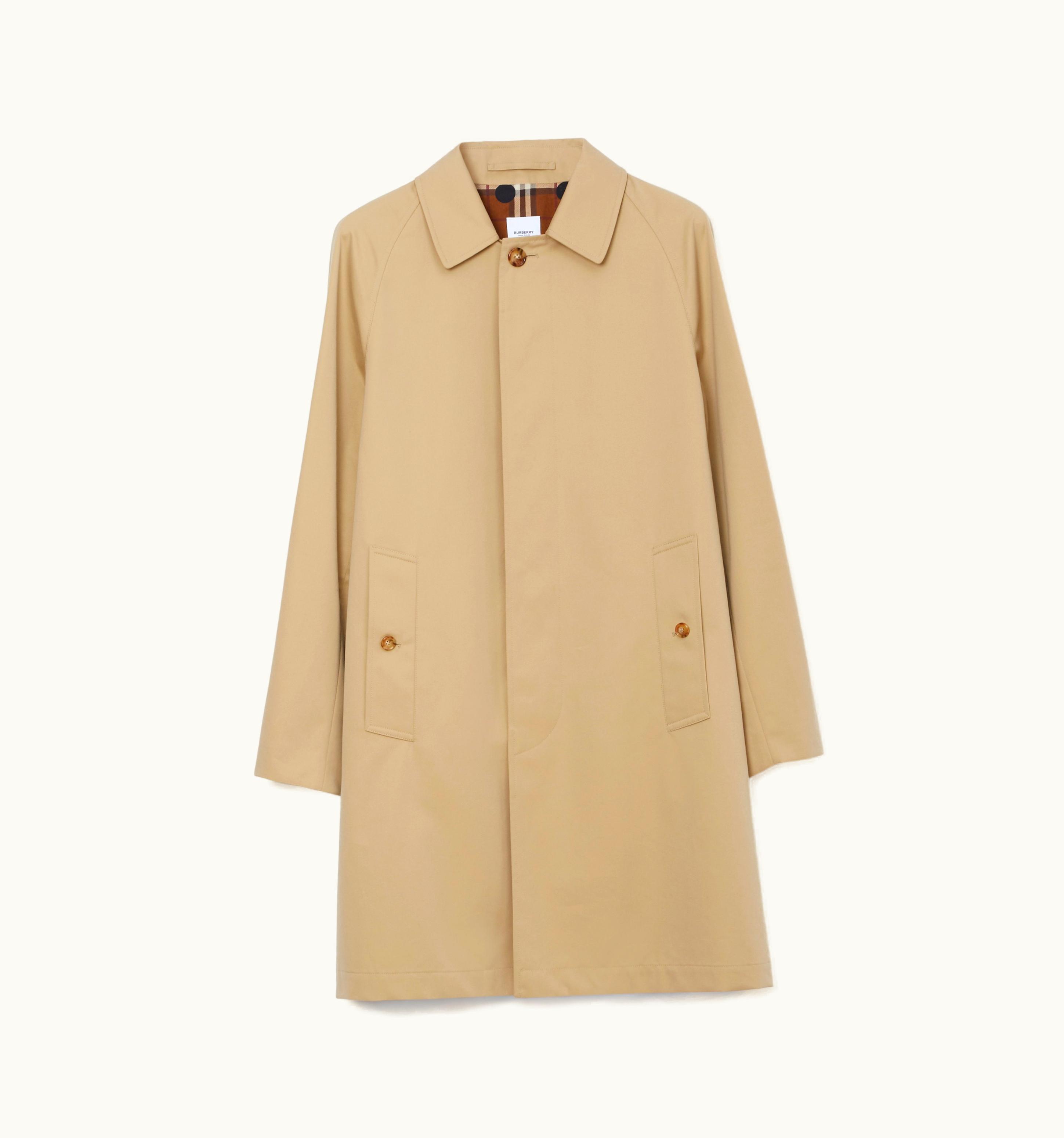 Burberry Burberry Cotton Gabardine Car Coat In Honey - Men UZ0140912