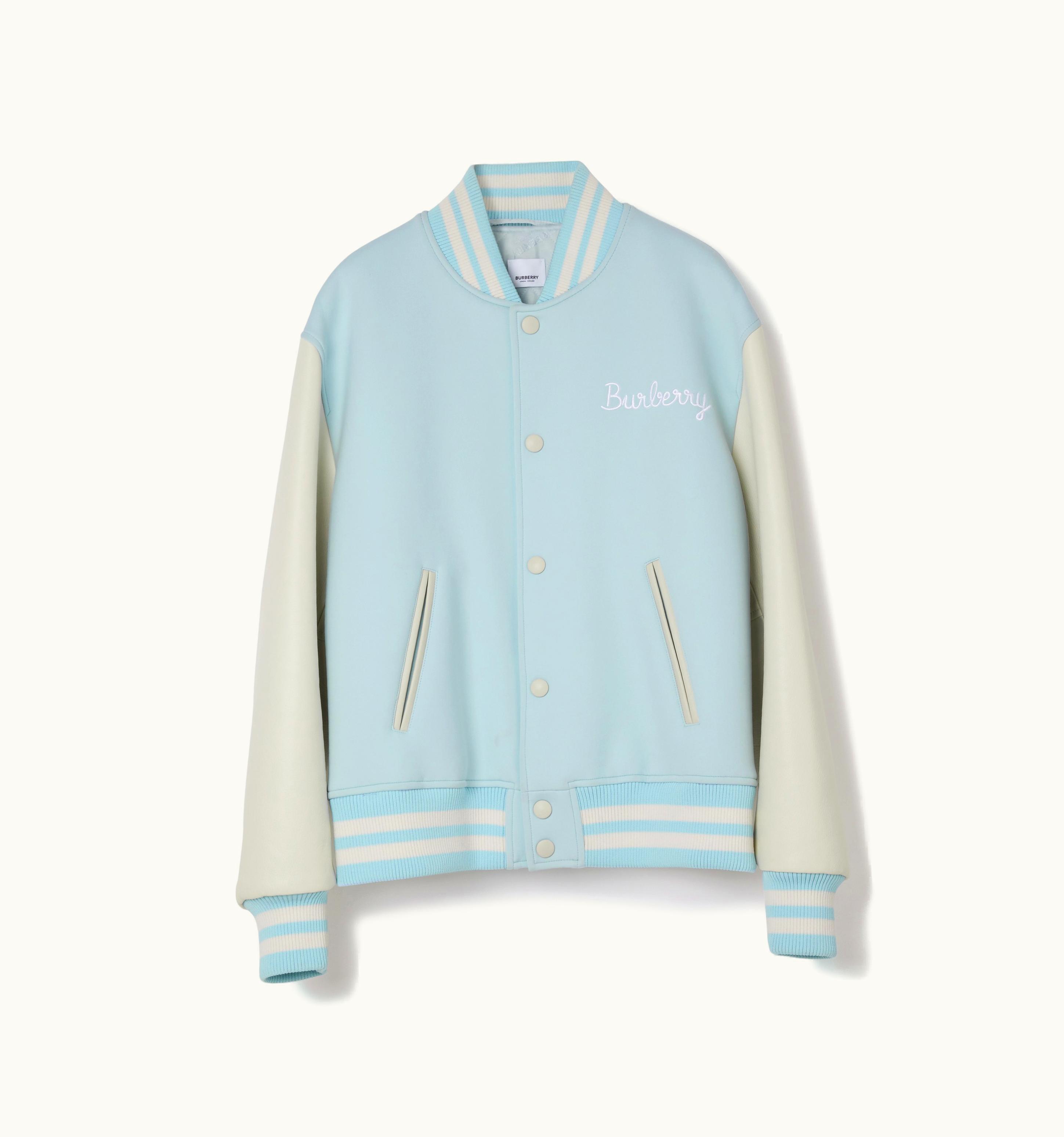 Burberry Burberry Globe Graphic Bomber Jacket In Glacier Blue - Men UZ0140938