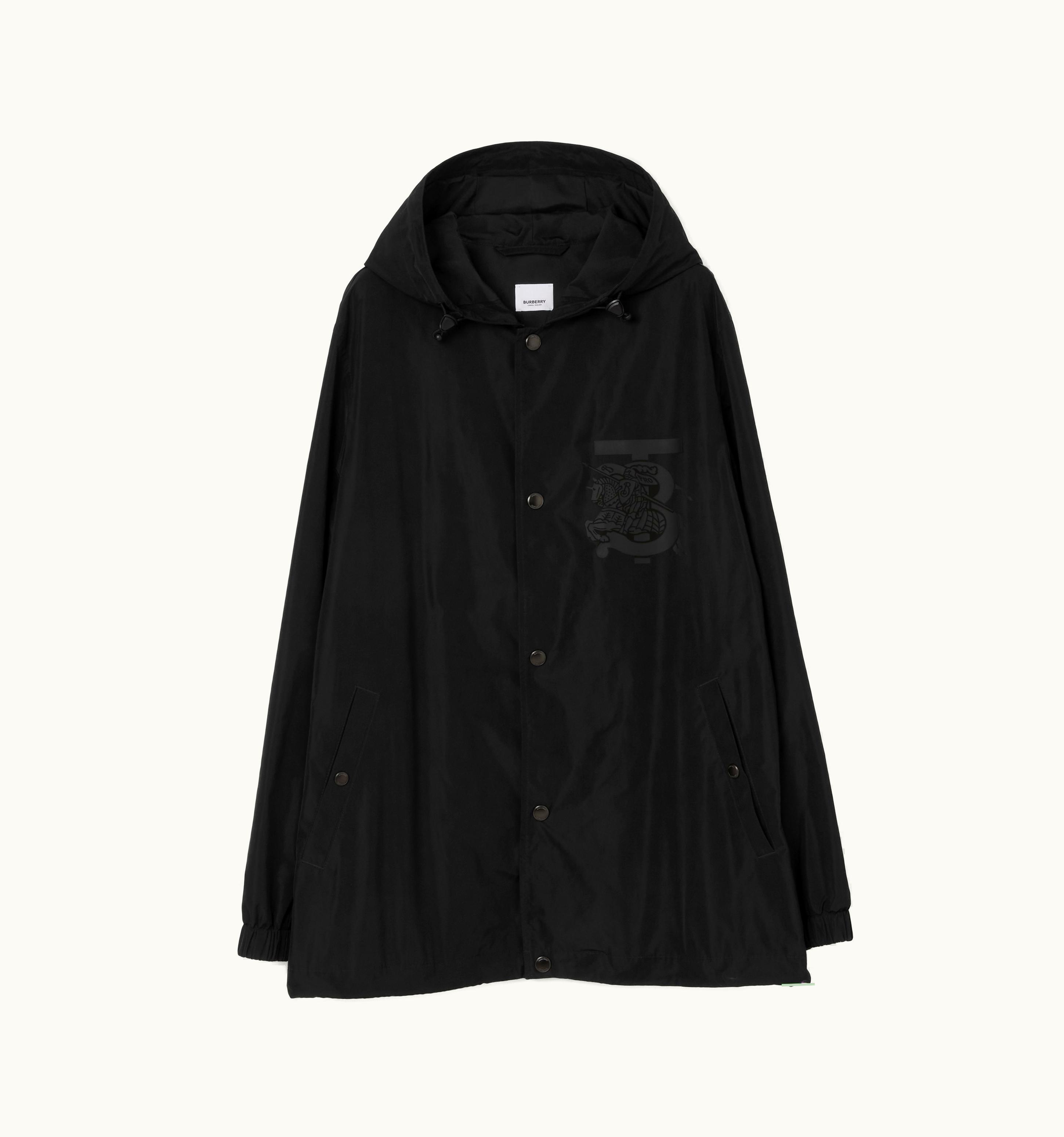 Burberry Burberry Monogram Ekd Shape-Memory Taffeta Hooded Jacket In Black - Men