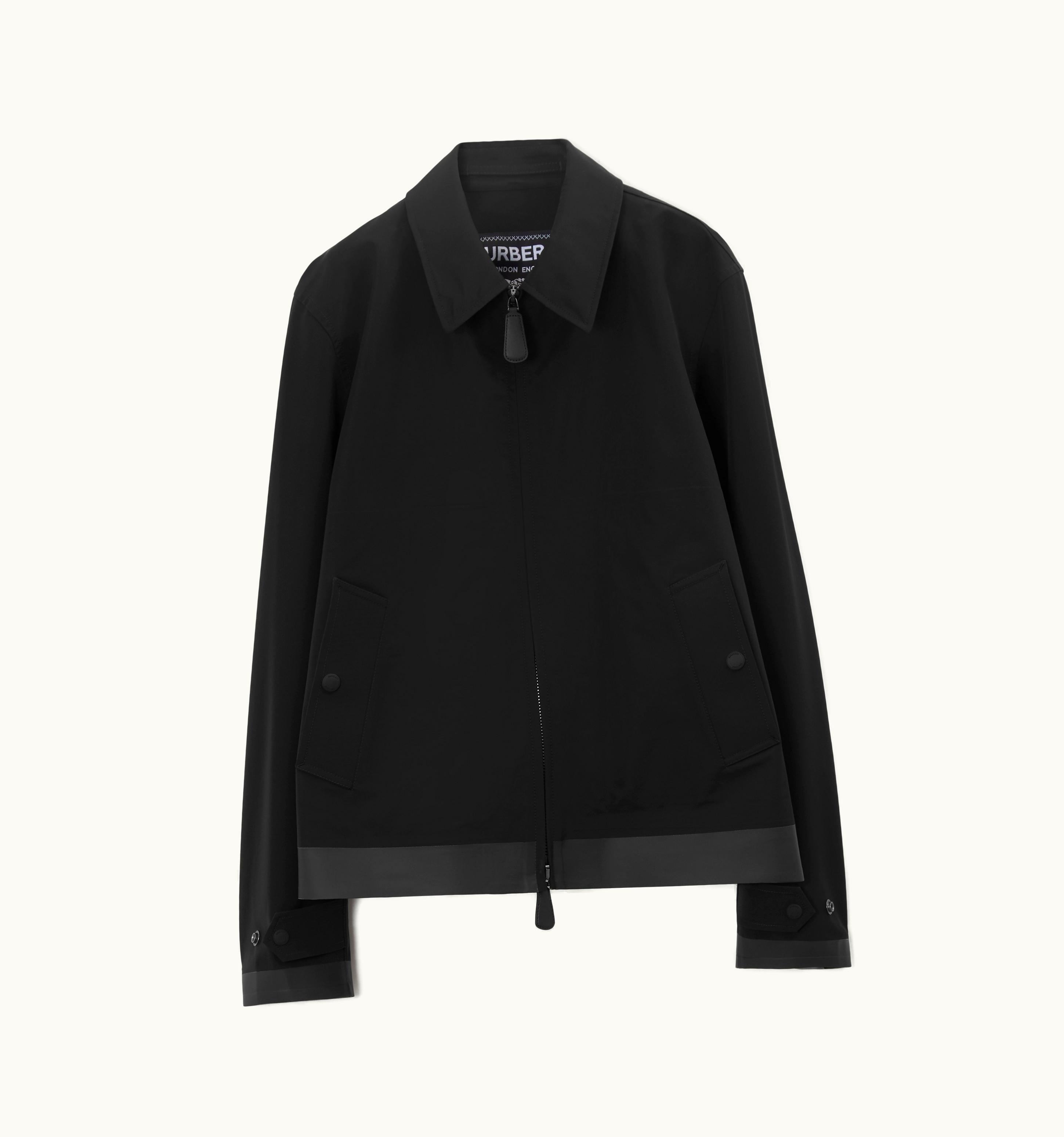 Burberry Burberry Bonded Nylon Harrington Jacket In Black - Men