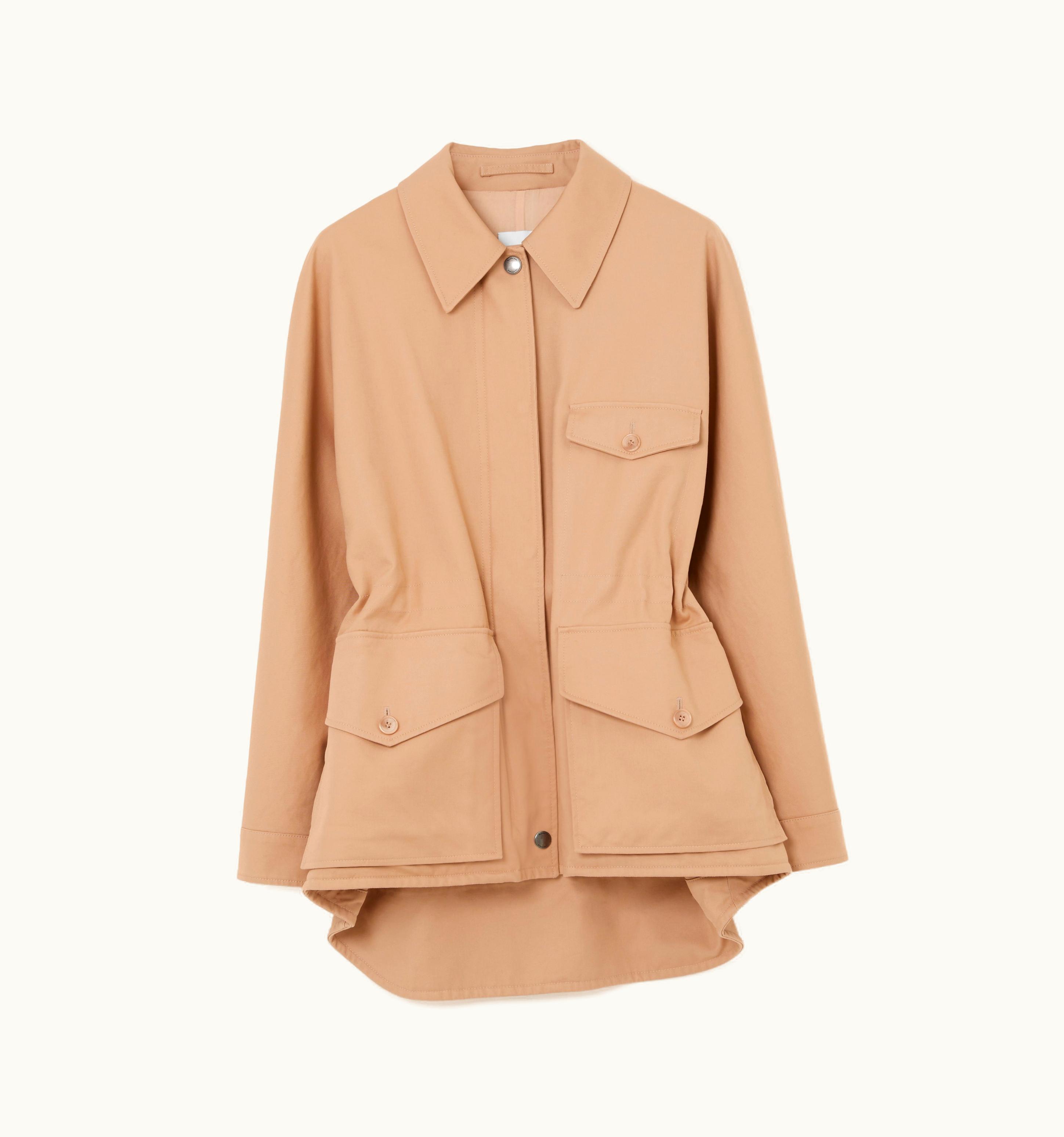 Burberry Burberry Cotton Gabardine Field Jacket In Pale Nude - Men