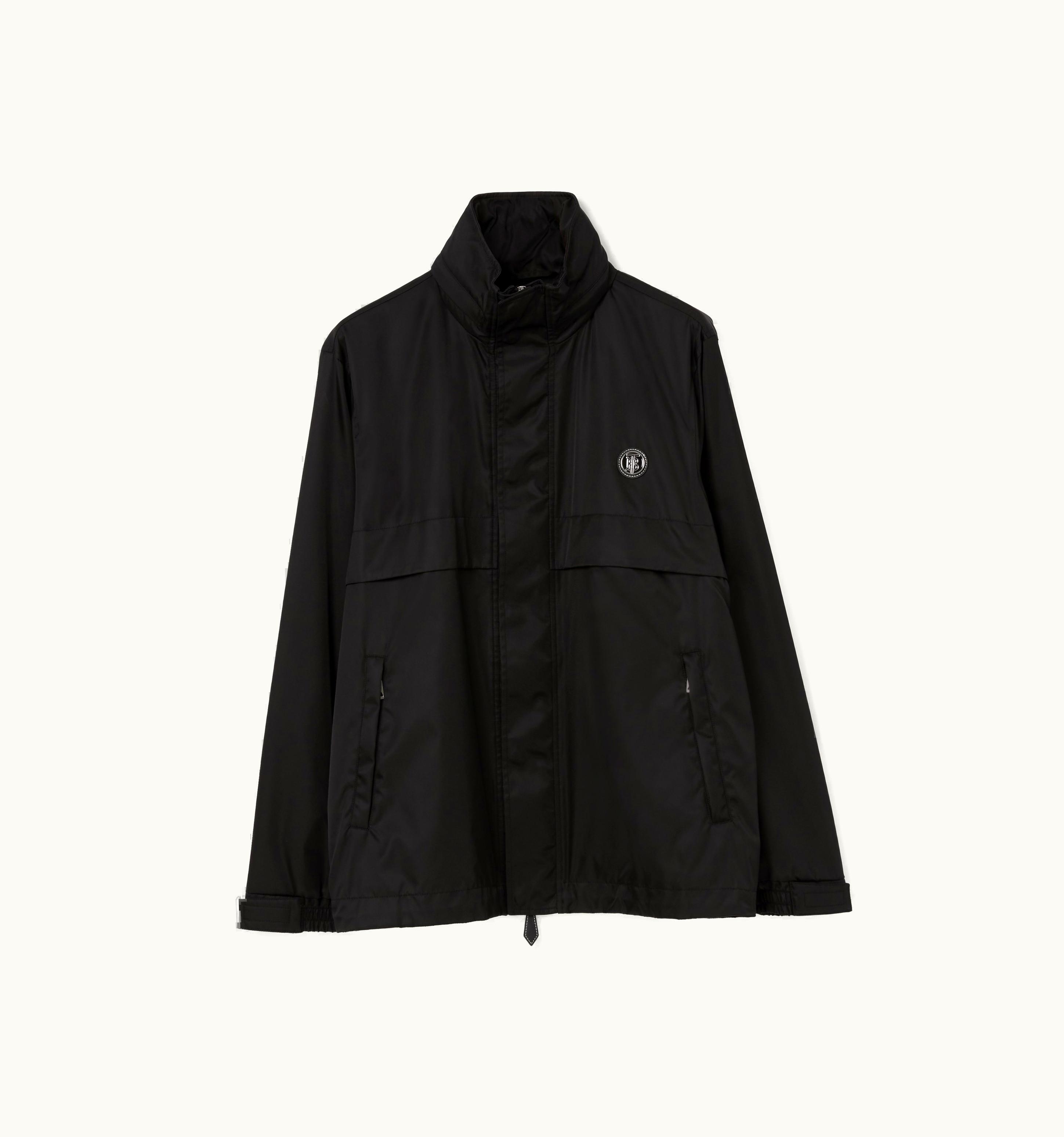 Burberry Burberry Packaway Hood Monogram Motif Nylon Jacket In Black - Men
