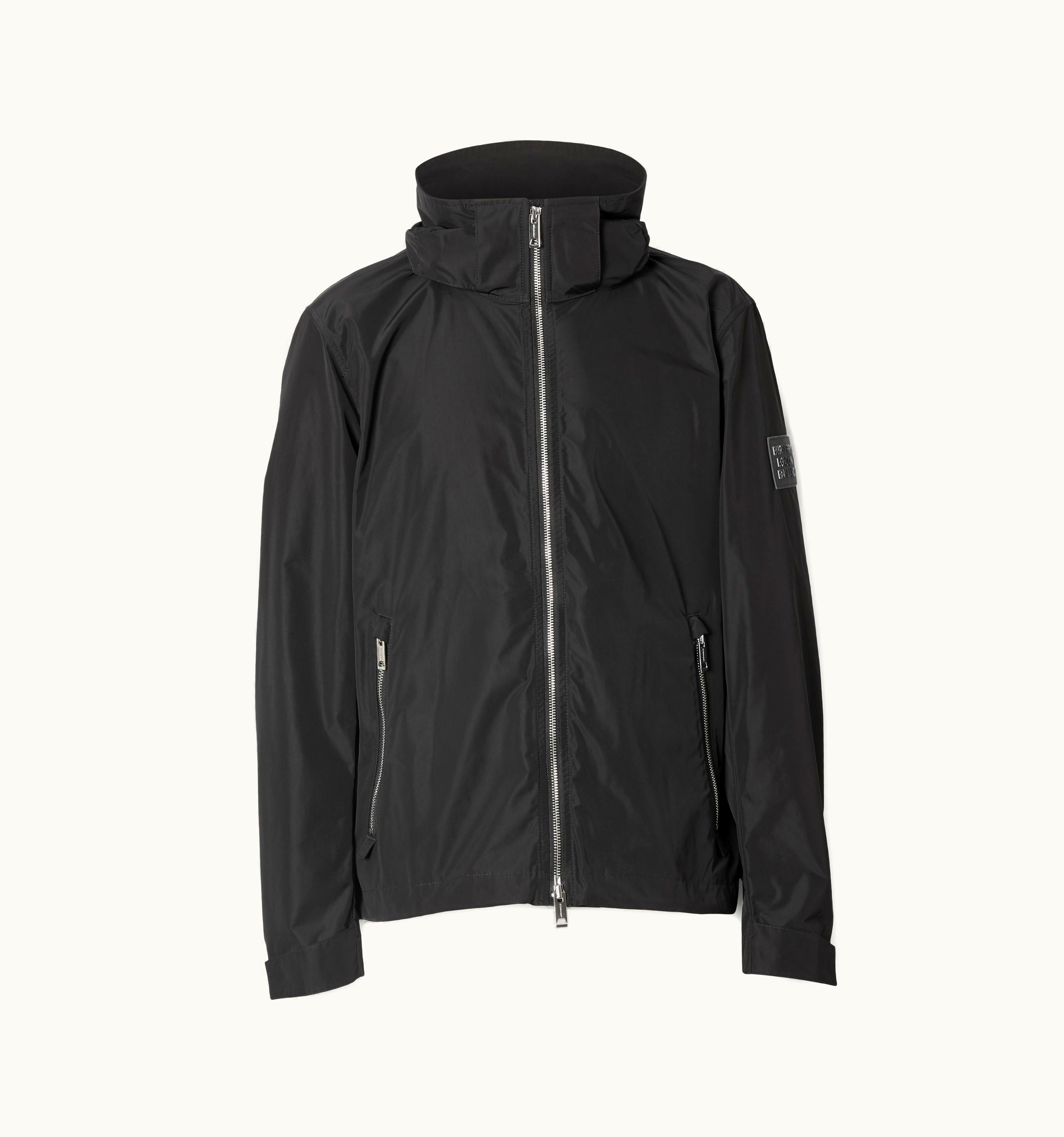 Burberry Burberry Packaway Hood Shape-Memory Taffeta Jacket In Black - Men