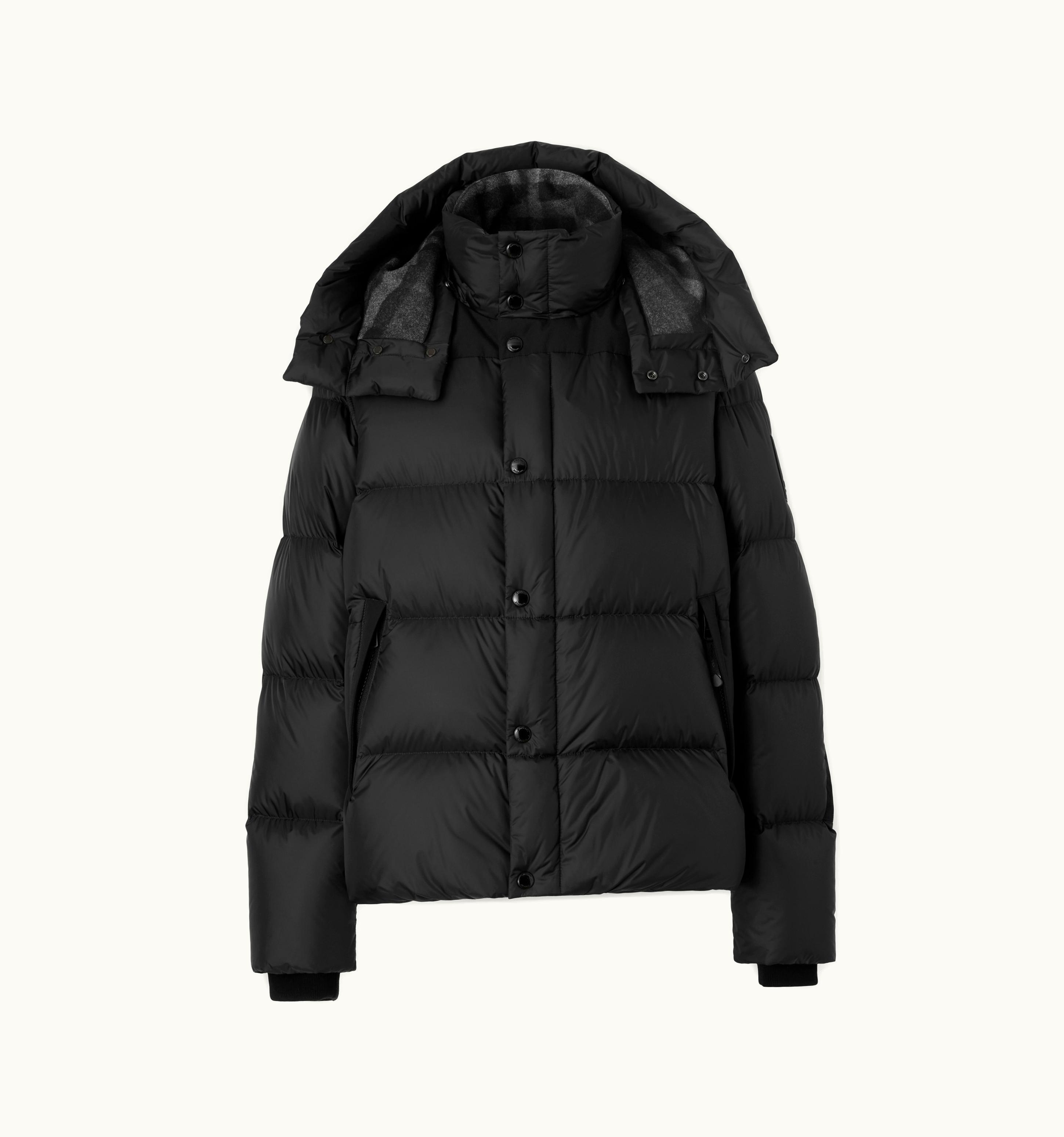 Burberry Burberry Detachable Sleeve Hooded Puffer Jacket In Black - Men
