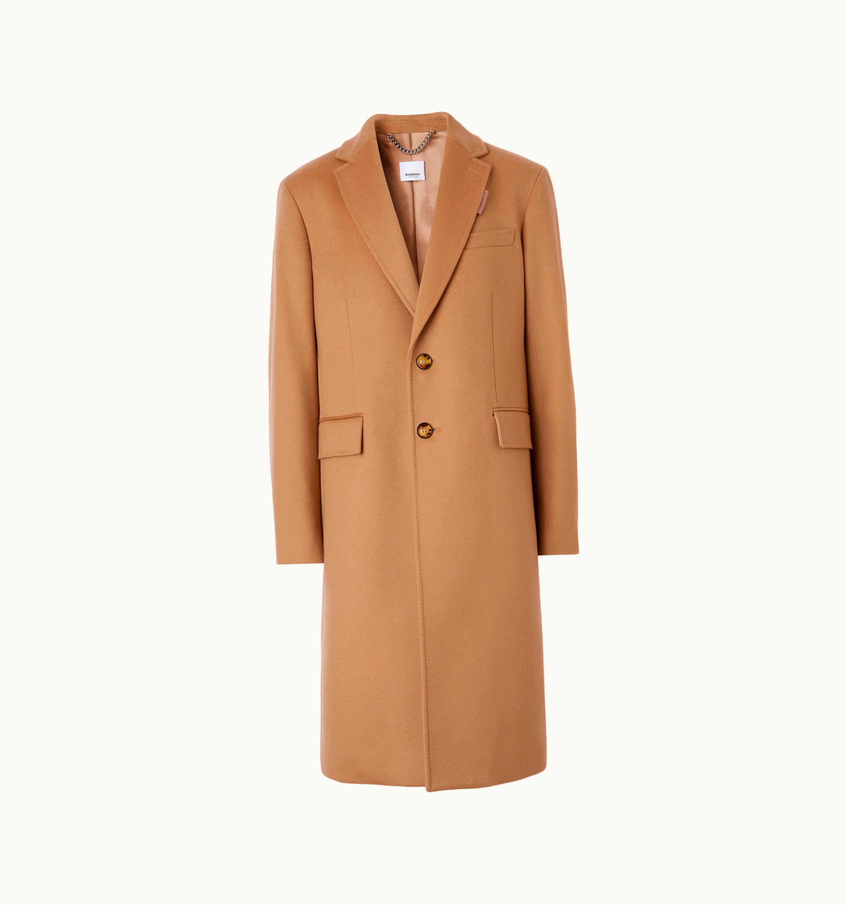 Burberry Burberry Wool Cashmere Tailored Coat In Camel - Men