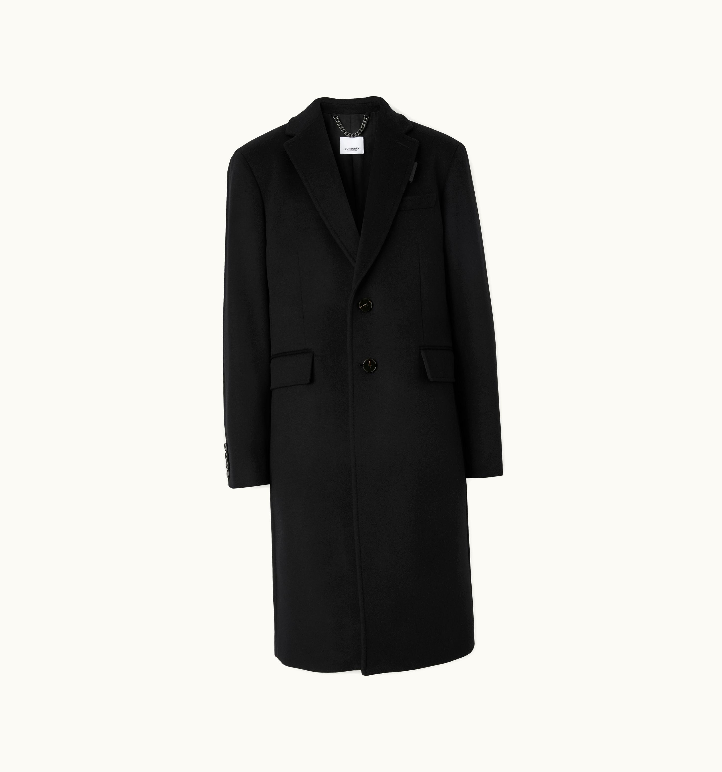 Burberry Burberry Wool Cashmere Tailored Coat In Black - Men