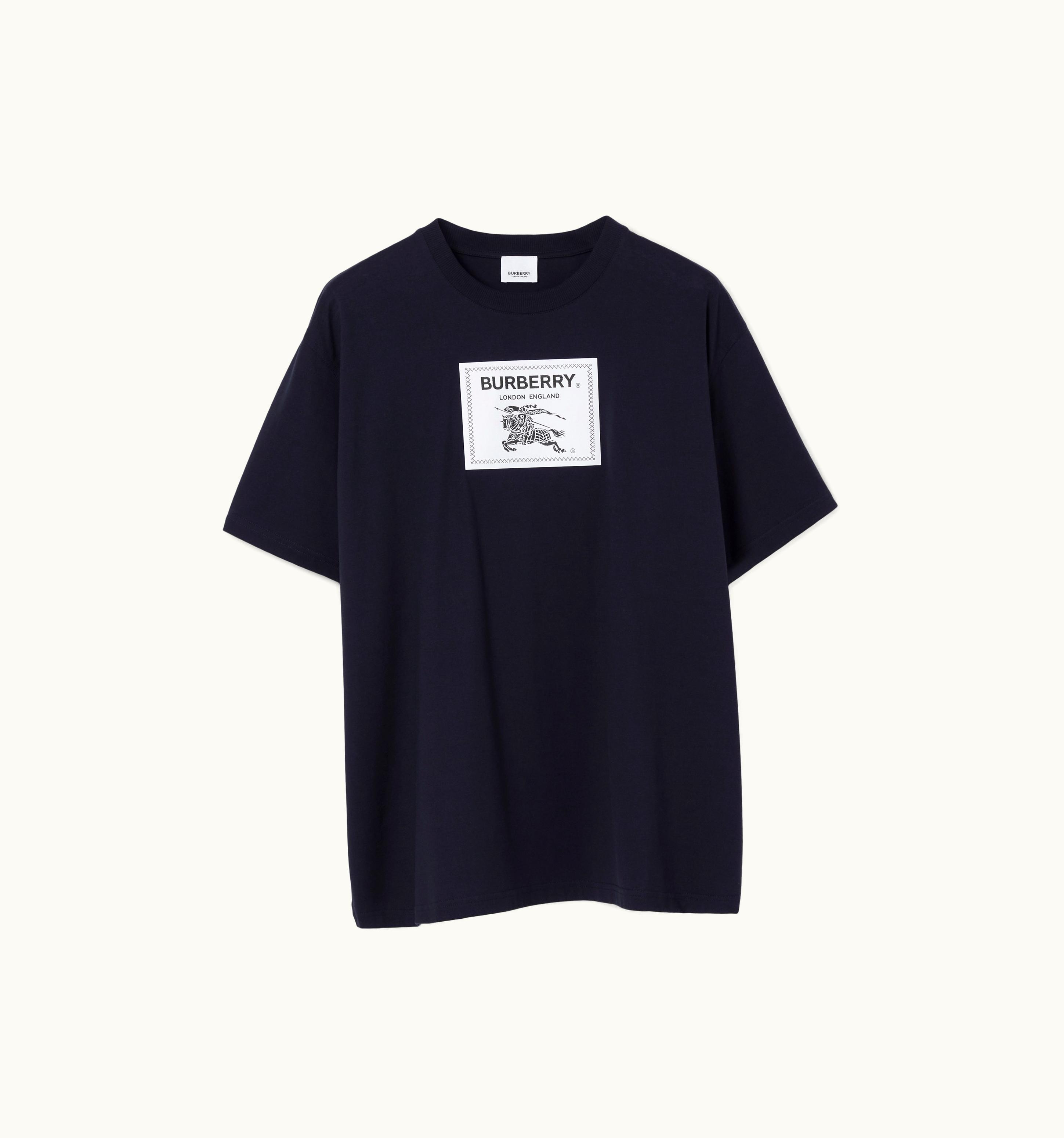 Burberry Burberry Prorsum Label Cotton T-Shirt In Smoked Navy - Men UZ0141056
