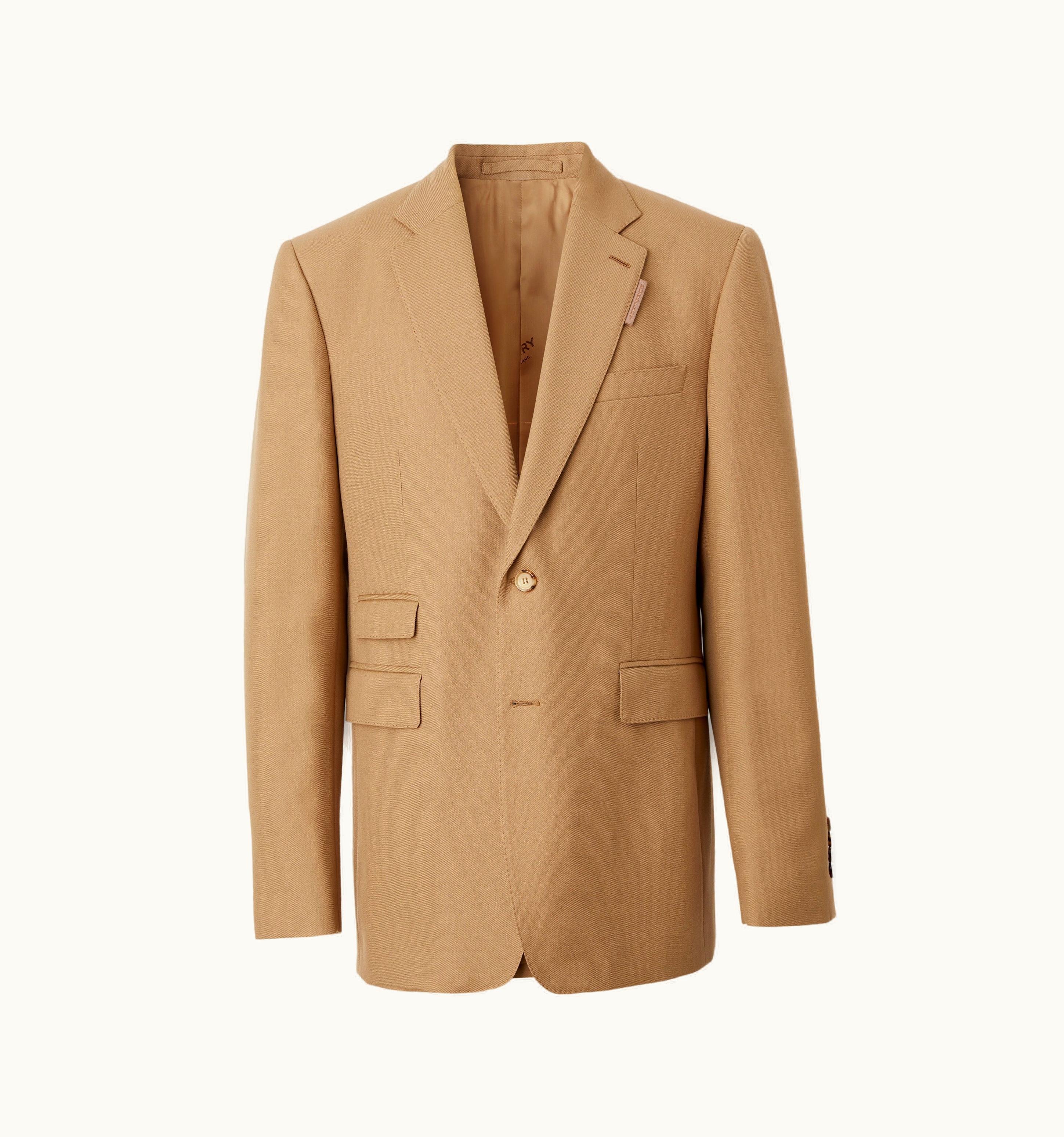 Burberry Burberry Classic Fit Wool Mohair Tailored Jacket In Camel - Men UZ0141205