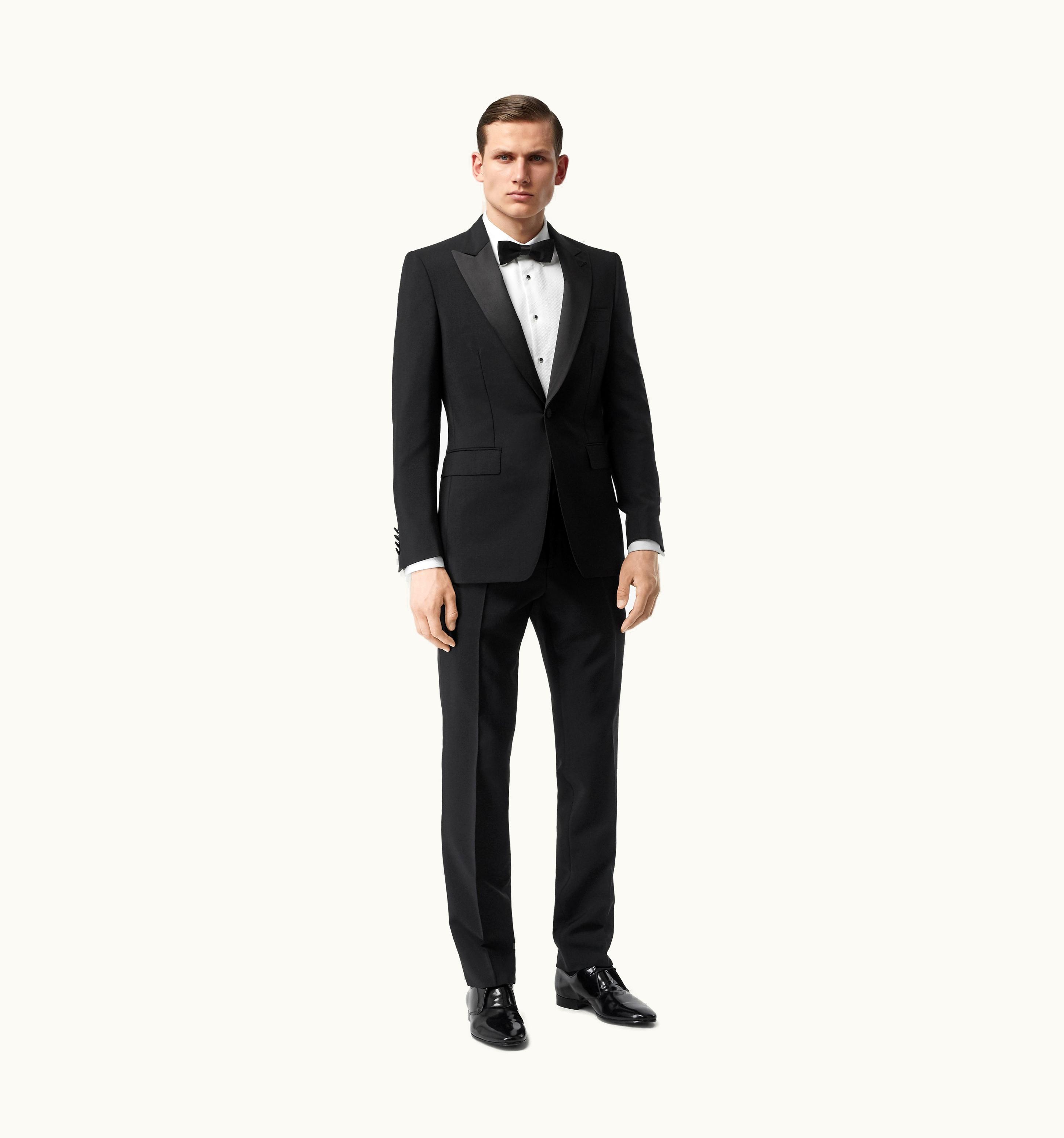Burberry Burberry English Fit Mohair Wool Tuxedo In Black - Men