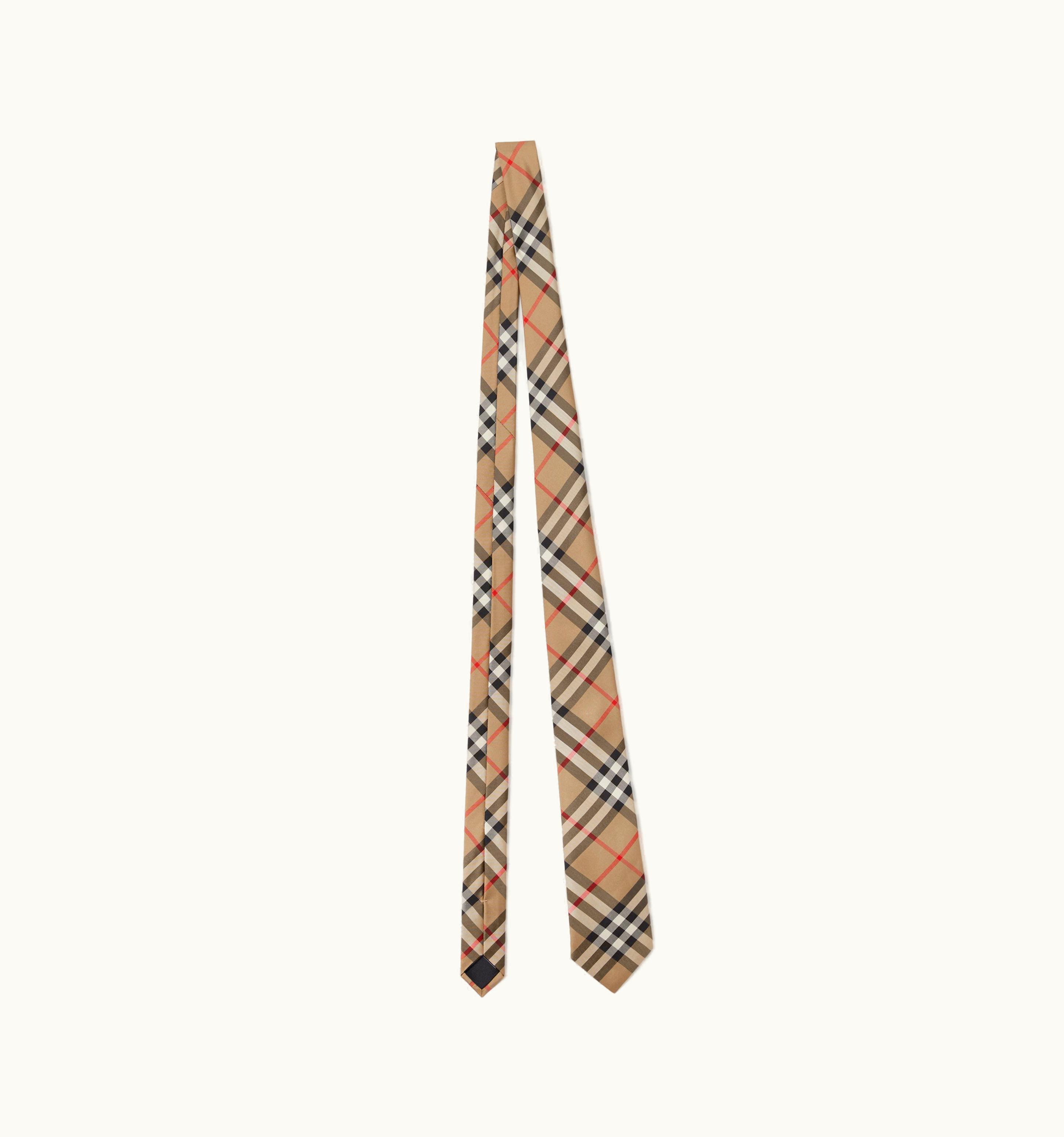 Burberry Burberry Classic Cut Vintage Check Silk Tie In Archive Beige - Men UZ0141222