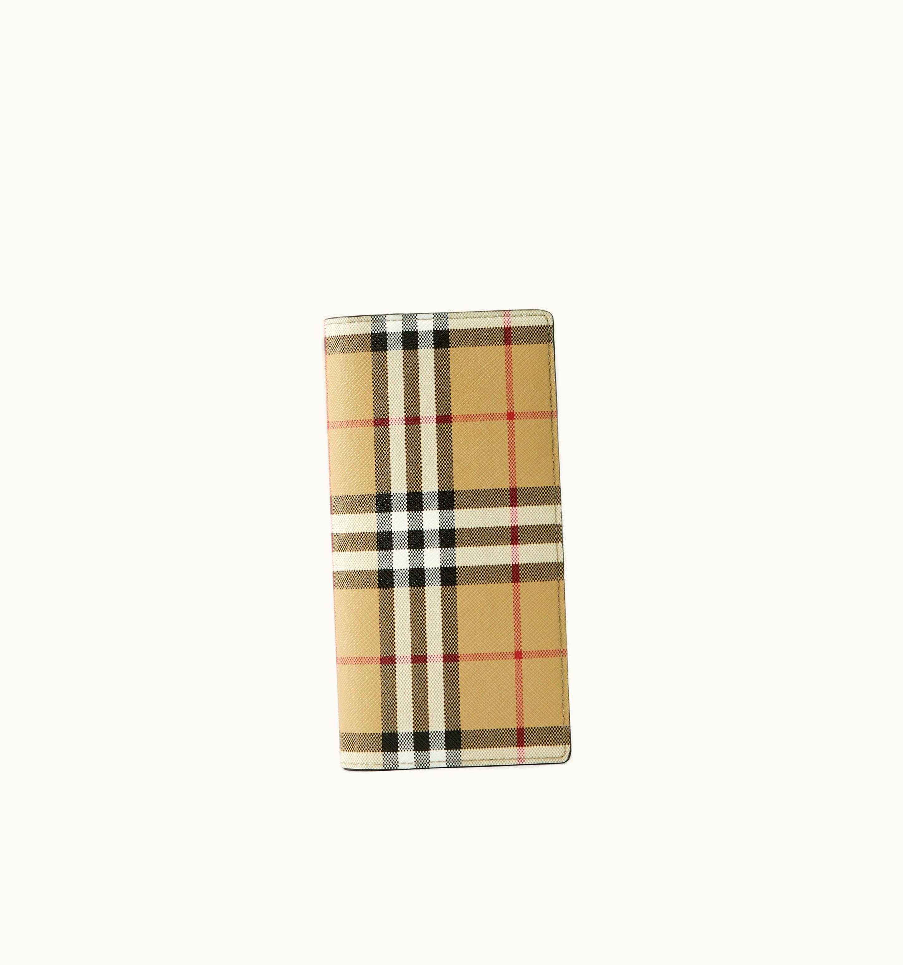 Burberry Burberry Vintage Check Continental Wallet In Archive Beige - Men