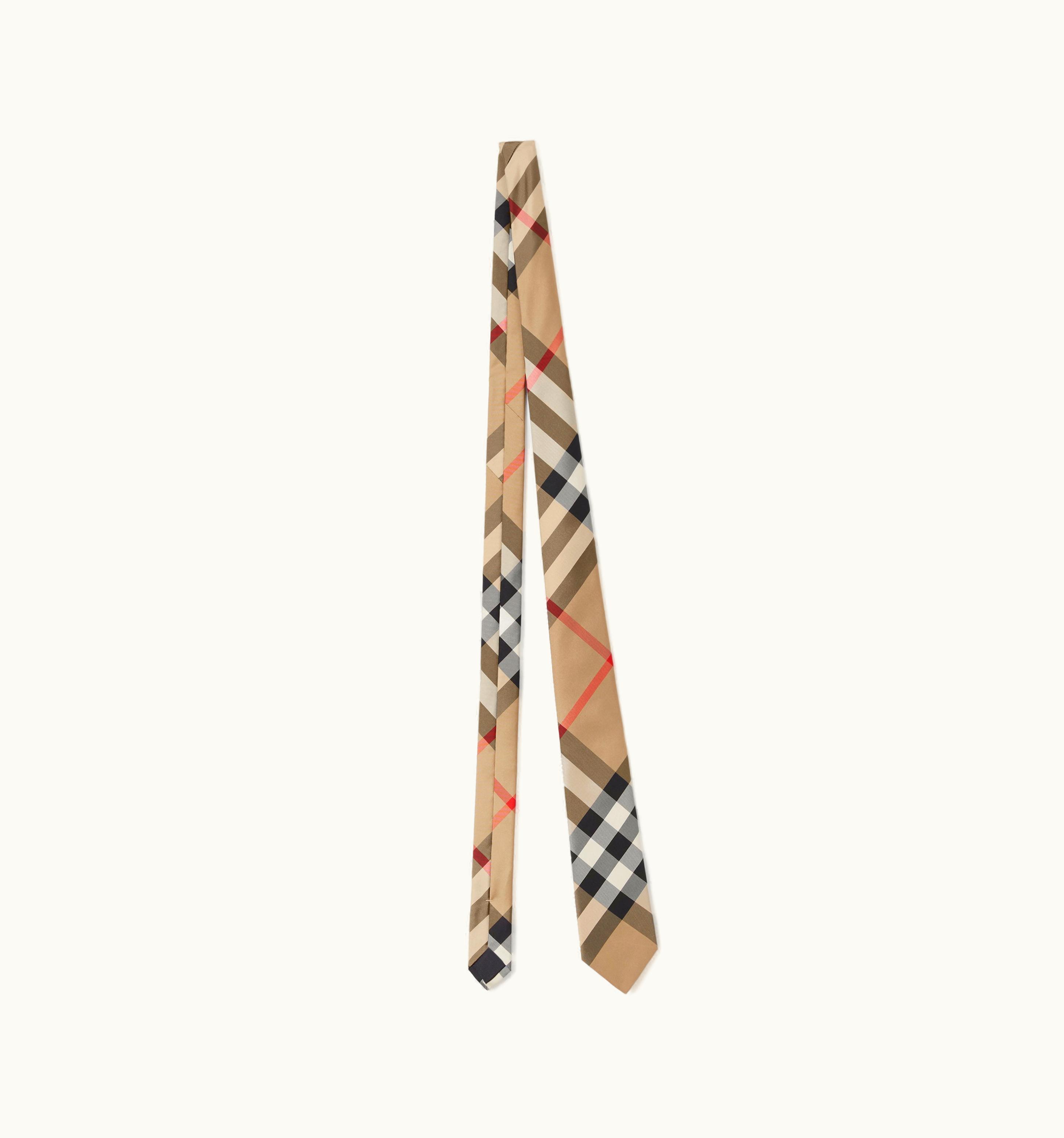 Burberry Burberry Classic Cut Check Silk Tie In Archive Beige - Men