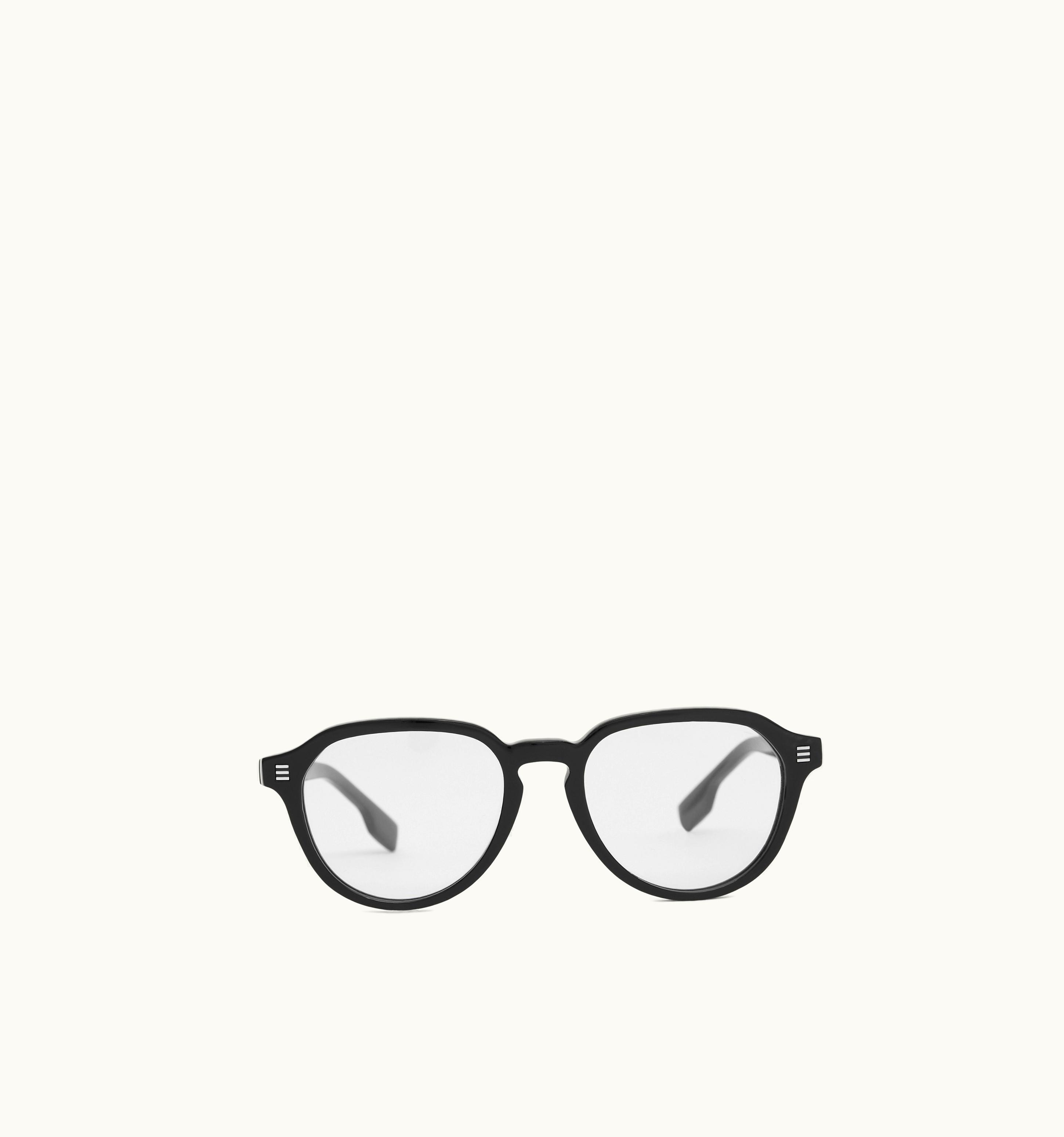 Burberry Burberry Round Optical Frames In Black - Men