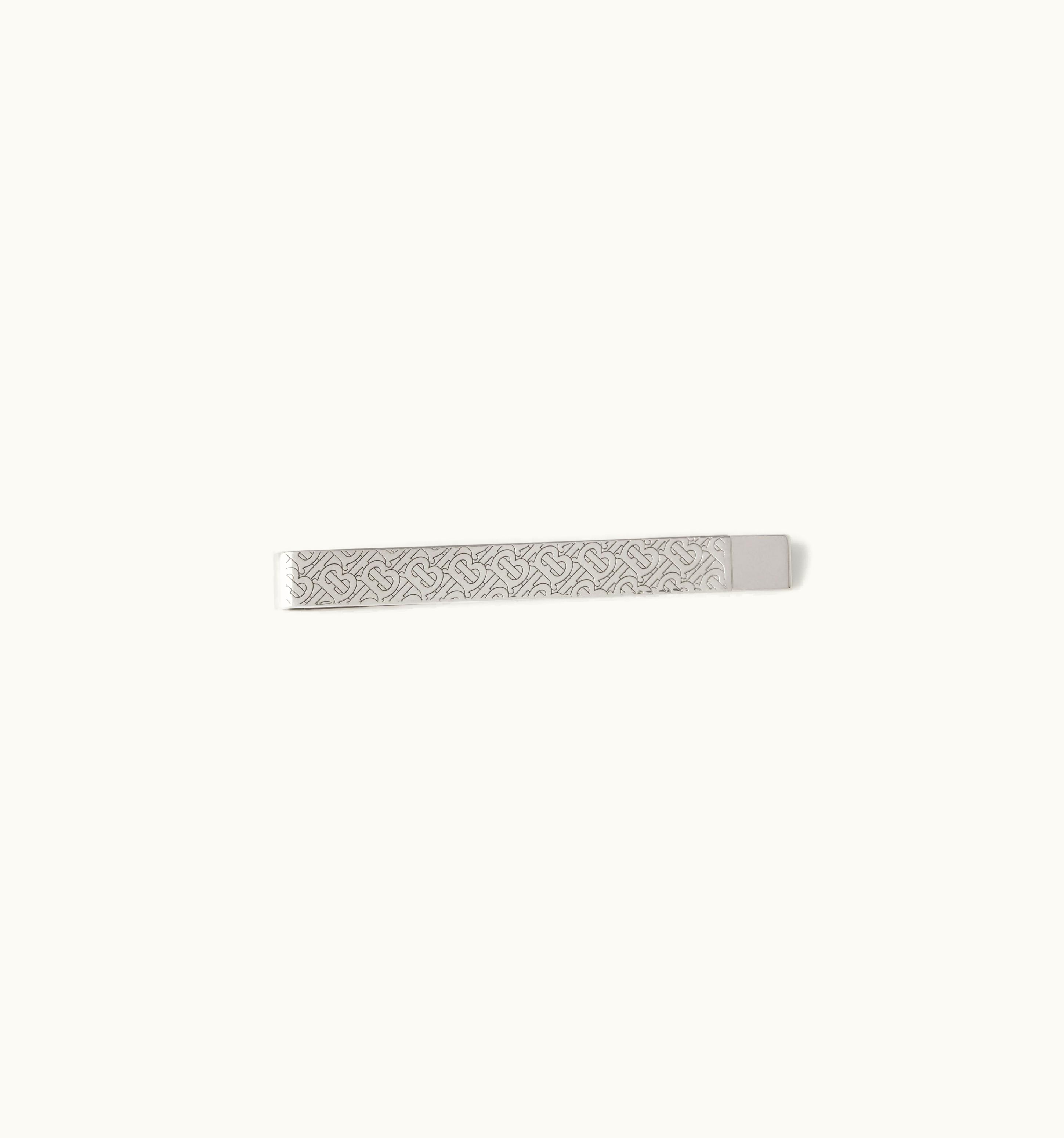 Burberry Burberry Monogram Motif Palladium-Plated Tie Bar - Men UZ0141419