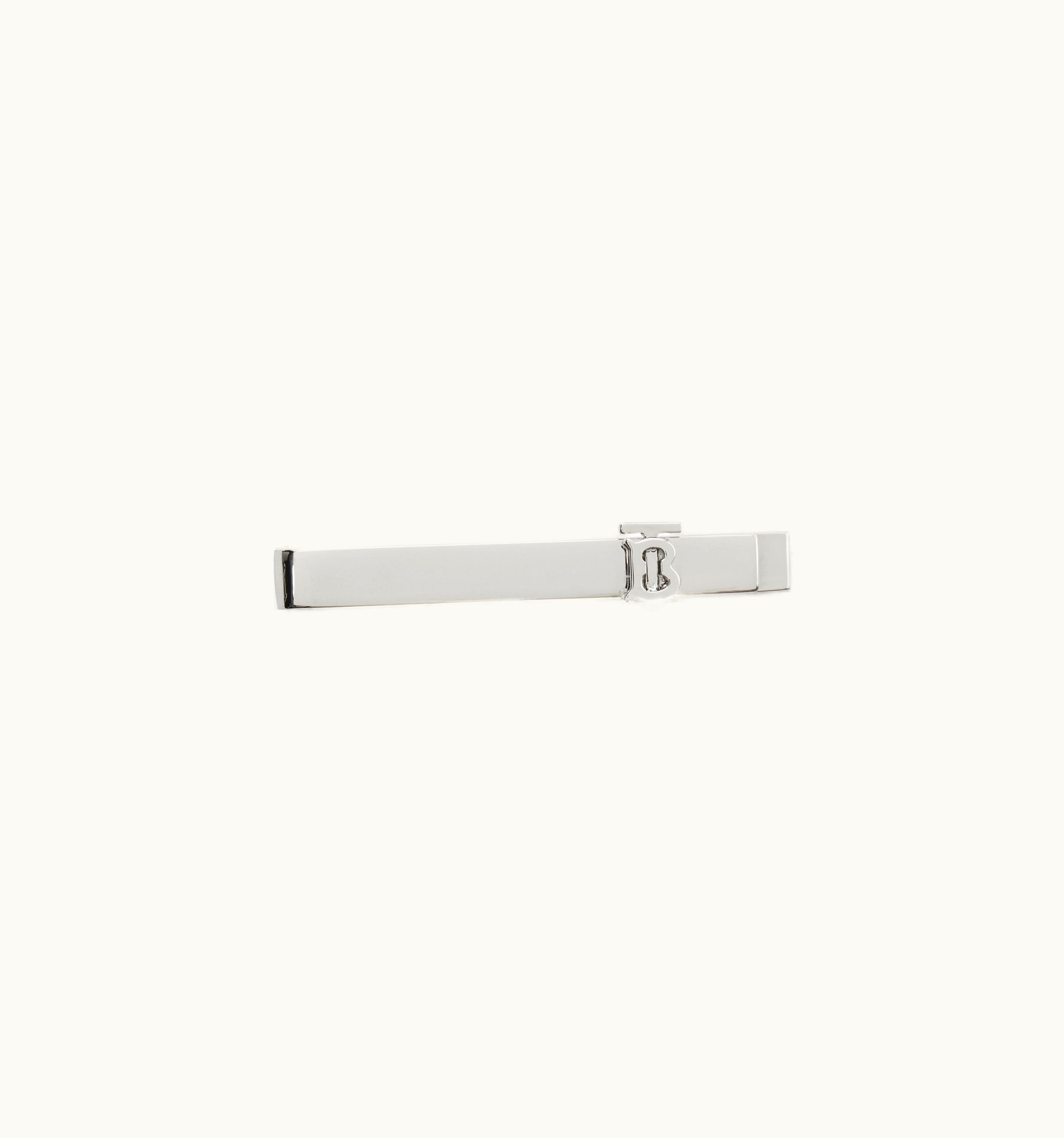 Burberry Burberry Monogram Motif Palladium-Plated Tie Bar - Men UZ0141421