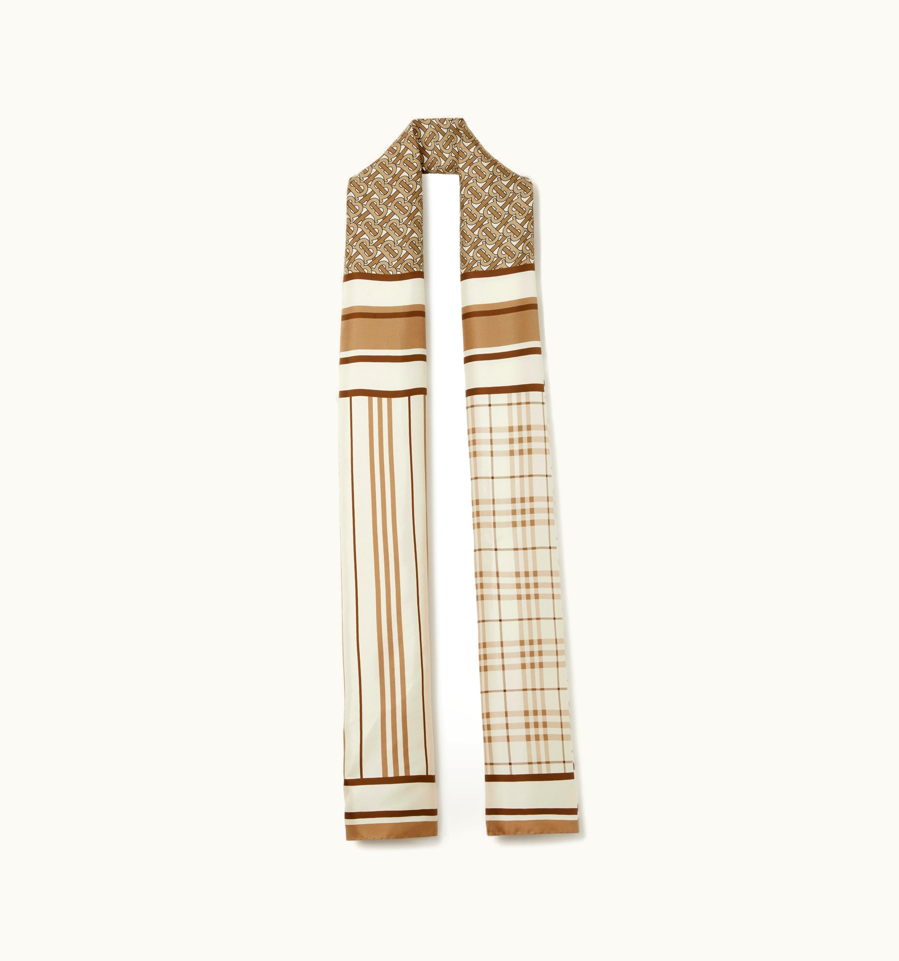 Burberry Burberry Montage Print Silk Scarf In Soft Fawn UZ0141454