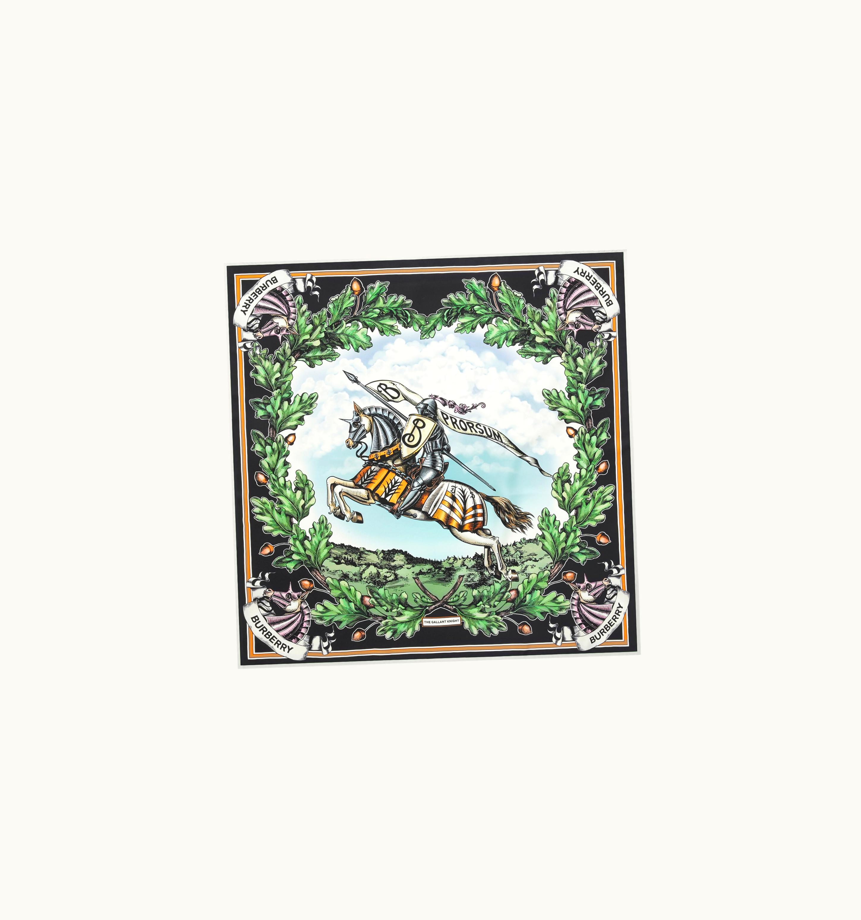 Burberry Burberry Ekd Print Silk Square Scarf In Multicoloured UZ0141488