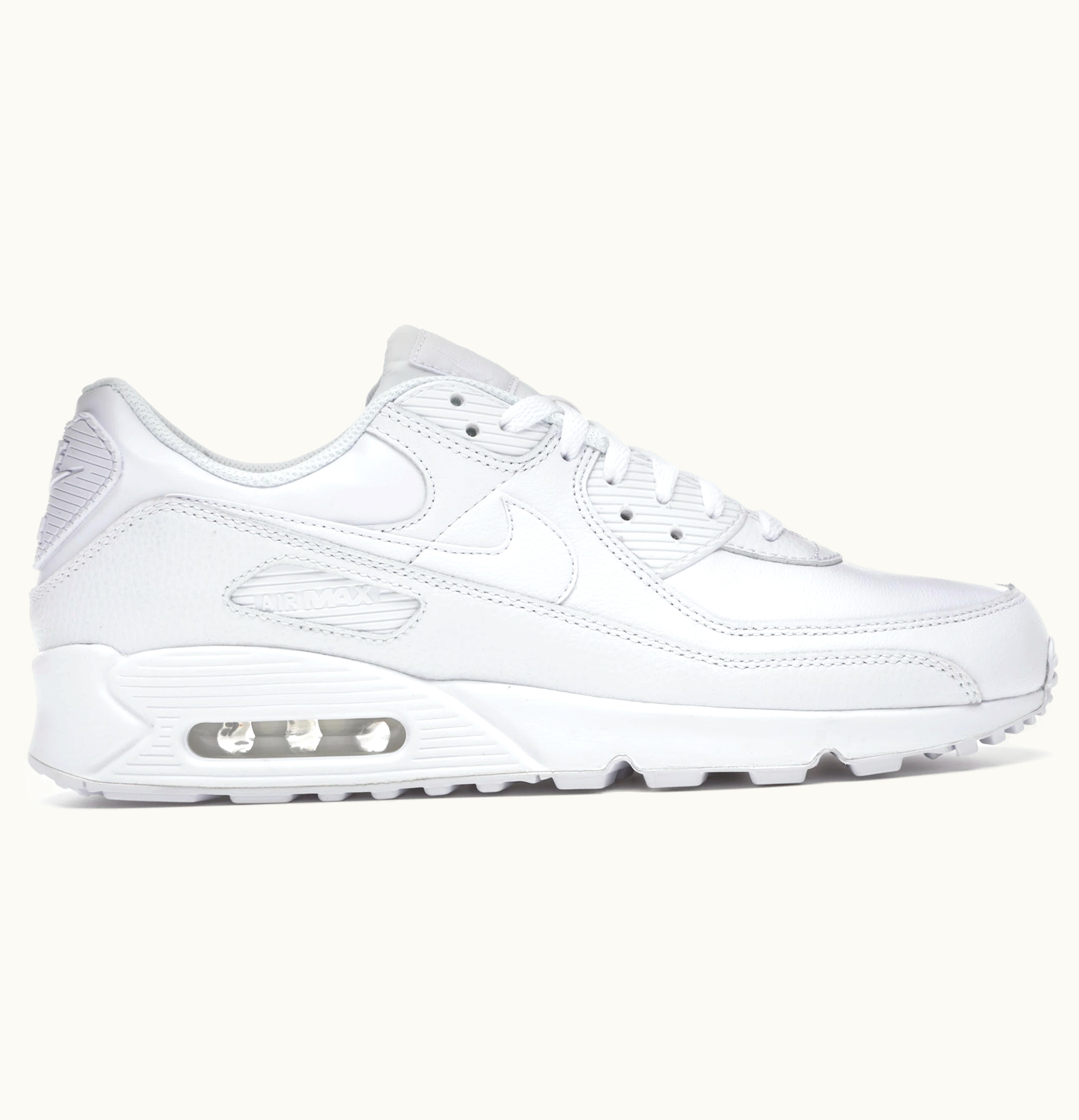 Nike Nike Air Max 90 Leather Triple White 2020
