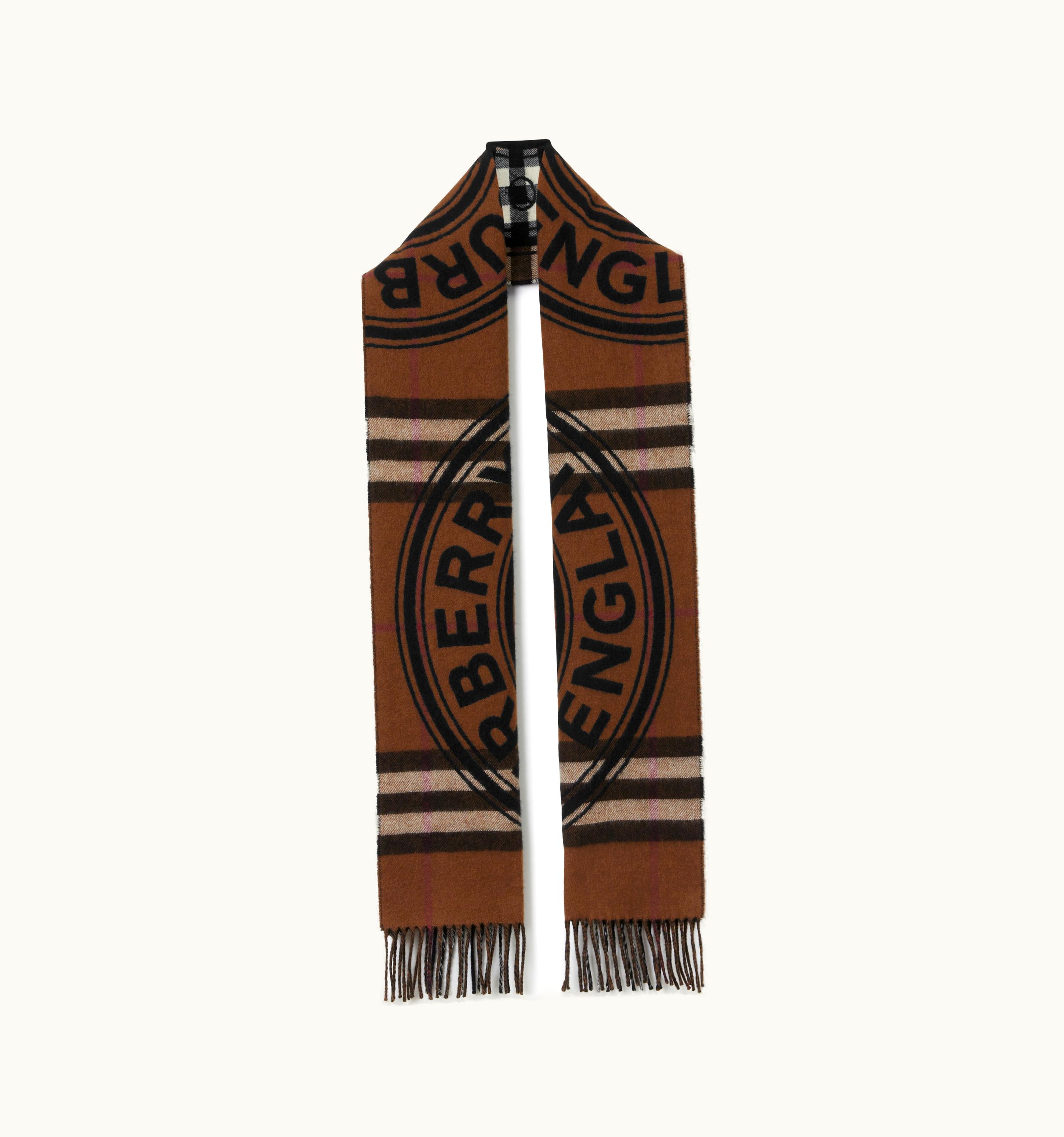 Burberry Burberry Montage Print Cashmere Scarf In Dark Birch Brown UZ0141518