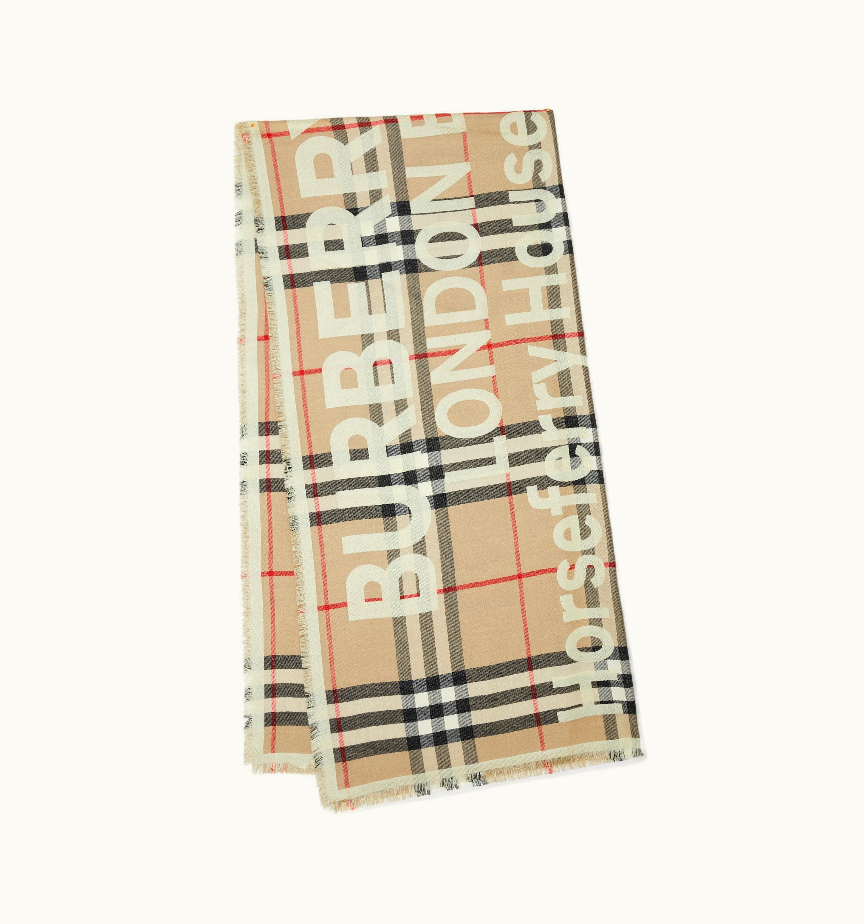 Burberry Burberry Montage Print Lightweight Silk Cashmere Scarf In Bright Yellow UZ0141543