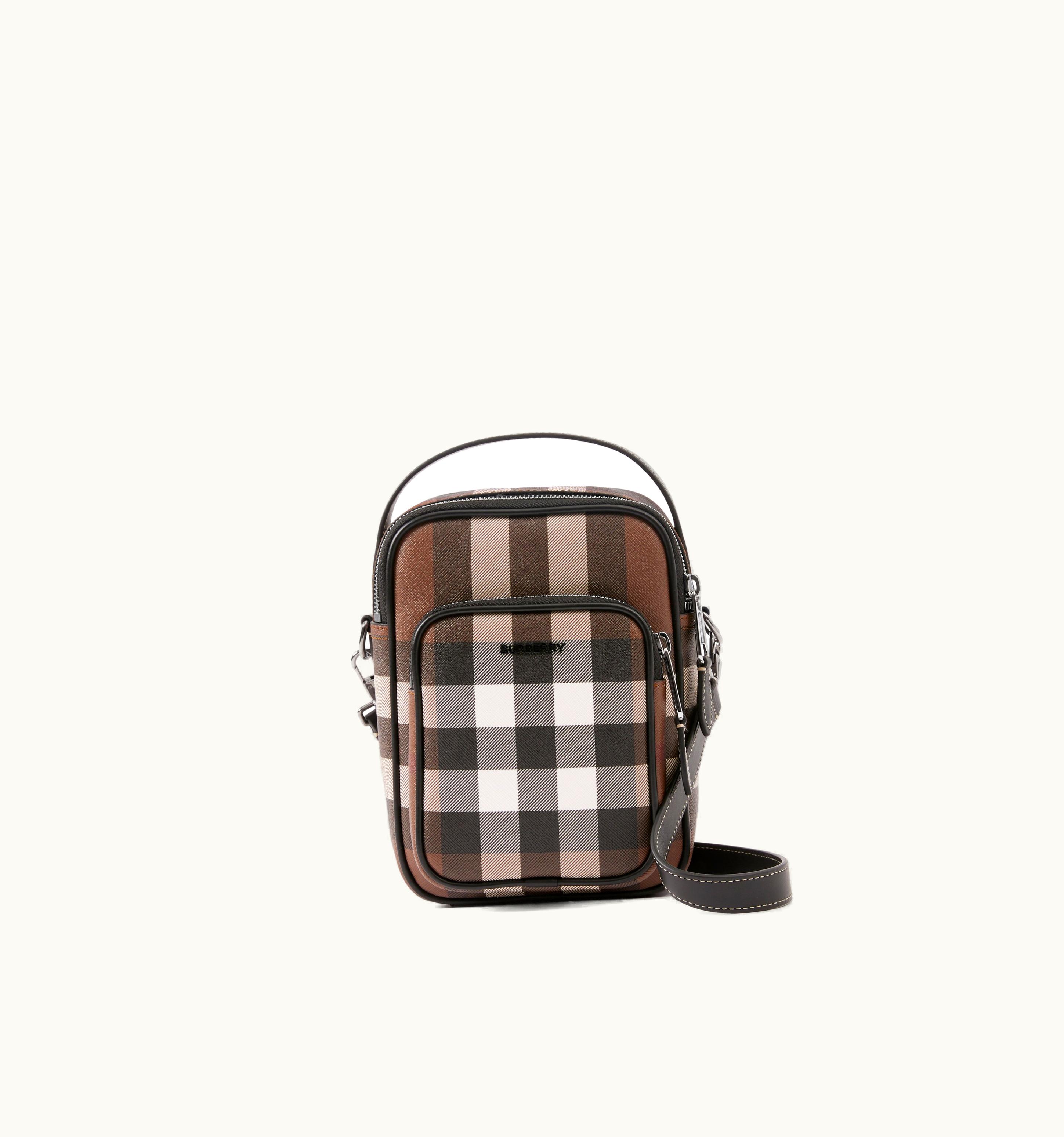 Burberry Wyatt Crossbody Bag In Dark Birch Brown - Men