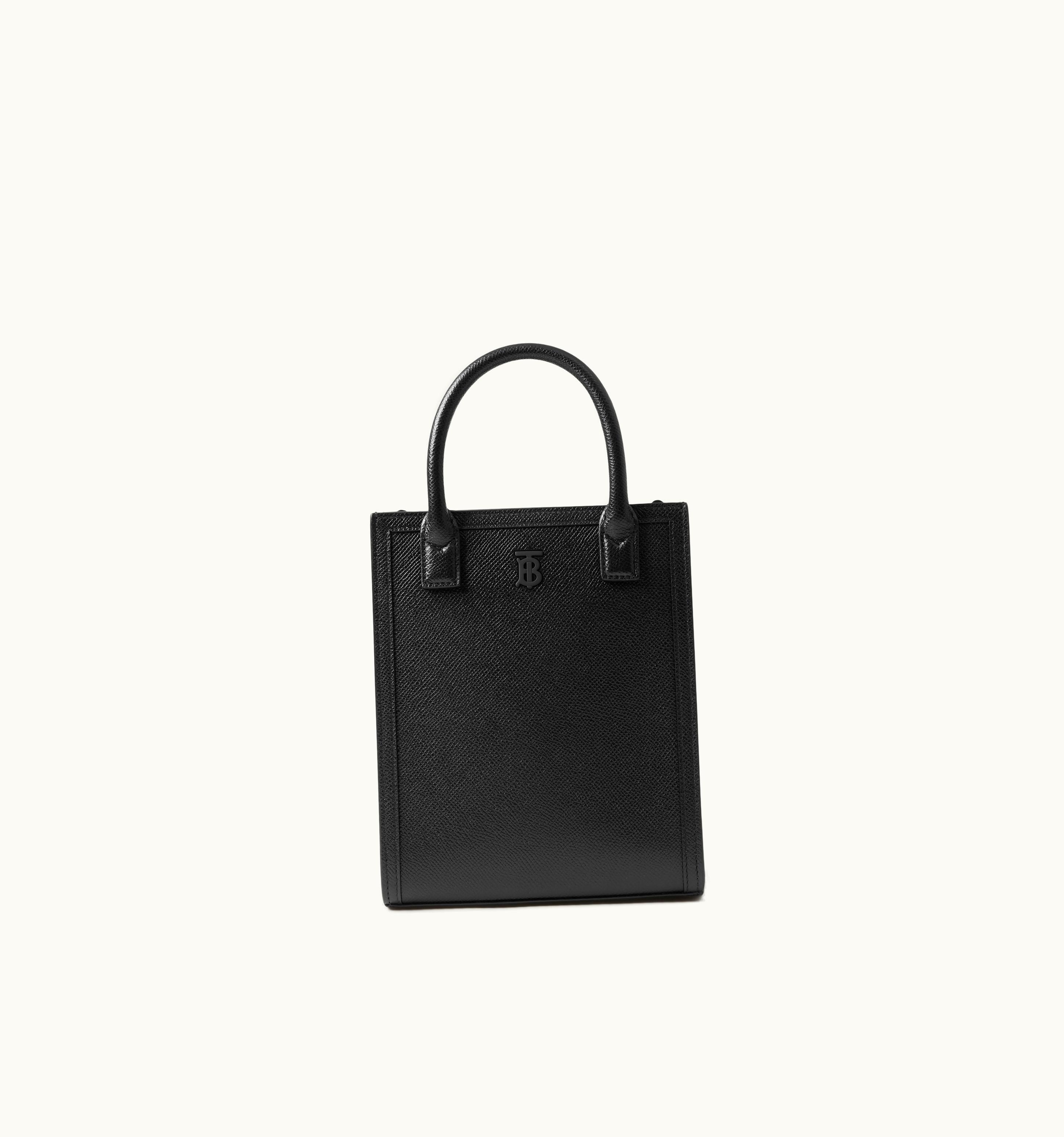 Burberry Mini Vertical Denny Tote In Black - Men