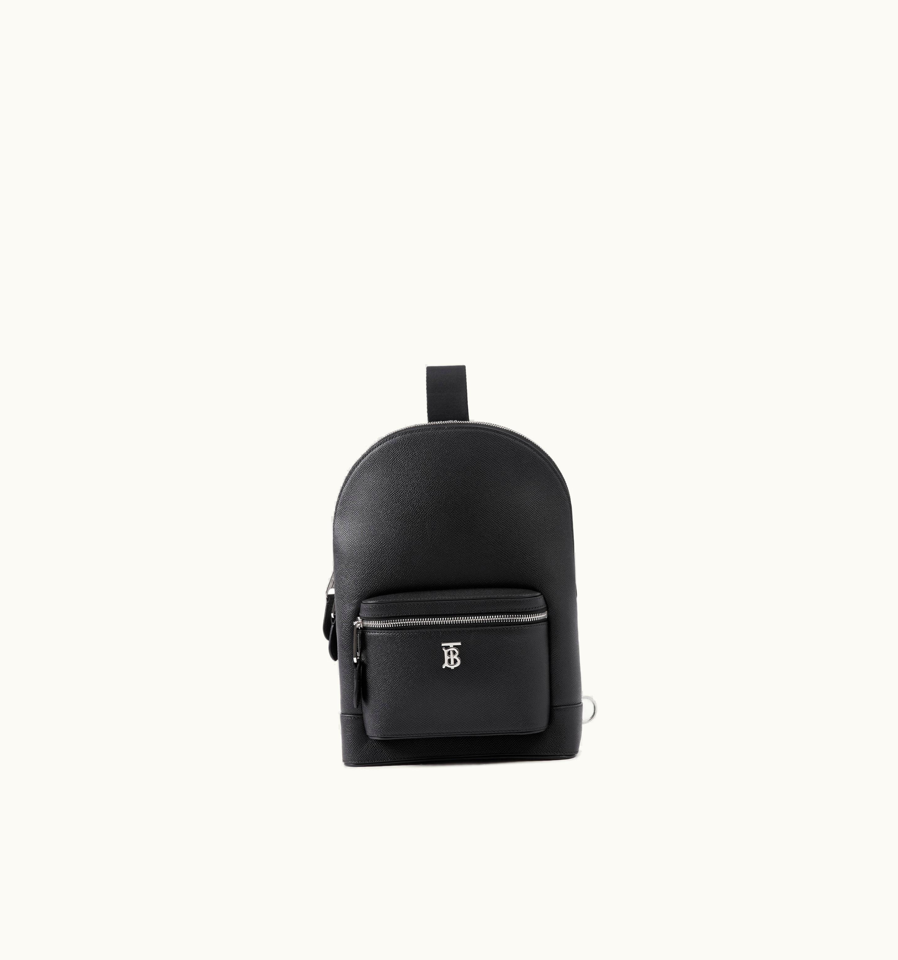 Burberry Tb Sling Bag In Black - Men