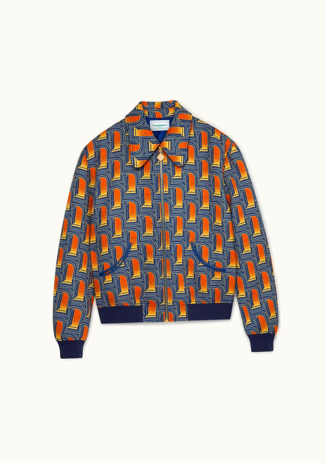 Casablanca Casablanca L'Arche De Nuit Jacquard Bomber Jacket