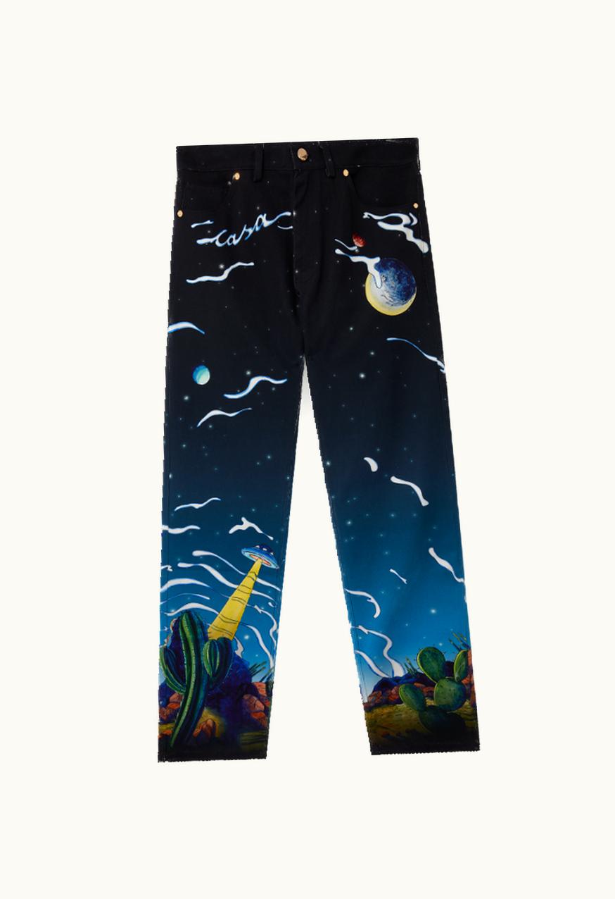 Casablanca Casablanca Cowboy De L'Espace Straight Leg Jeans