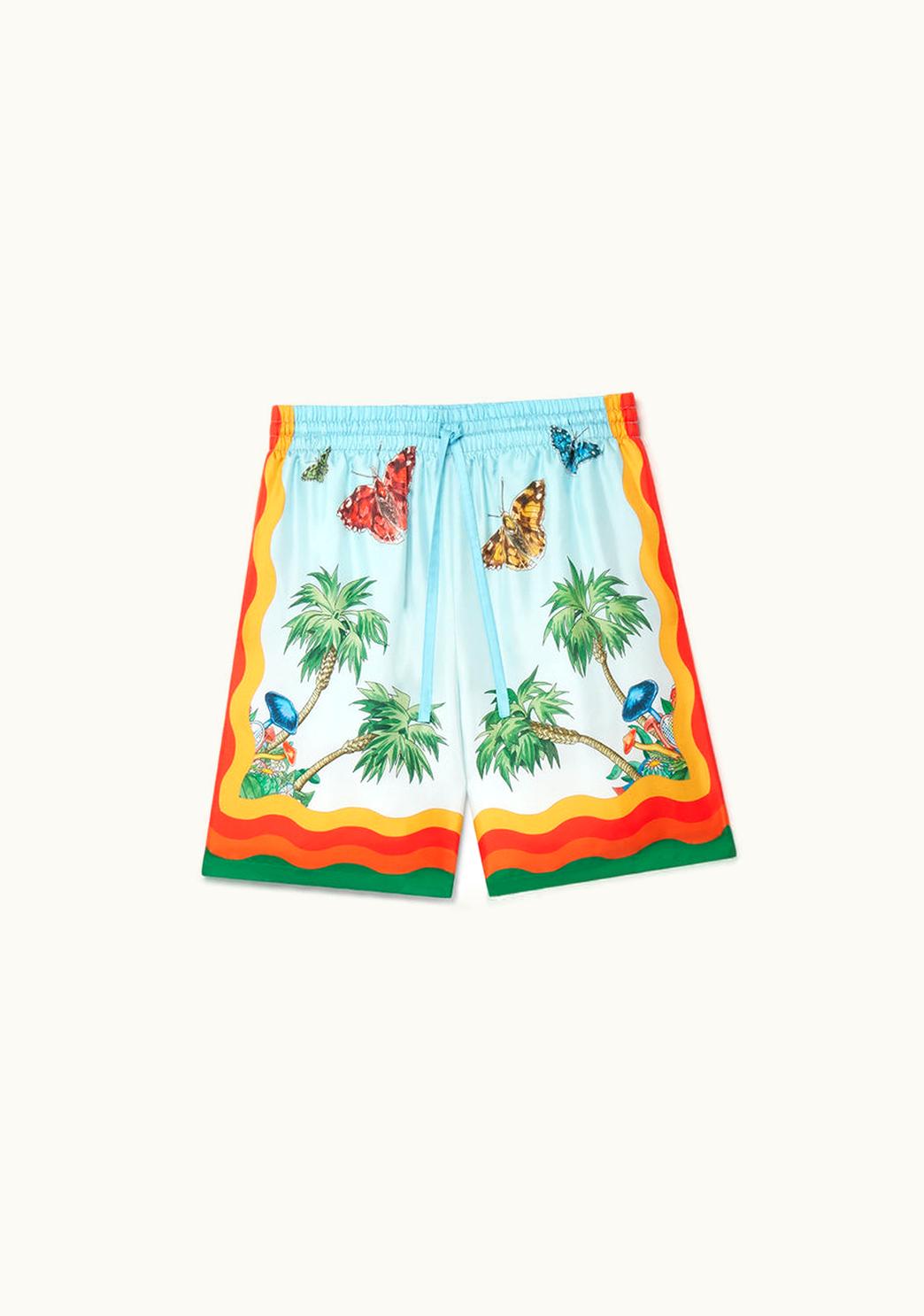Casablanca Casablanca Palm Springs Tennis Club Silk Shorts