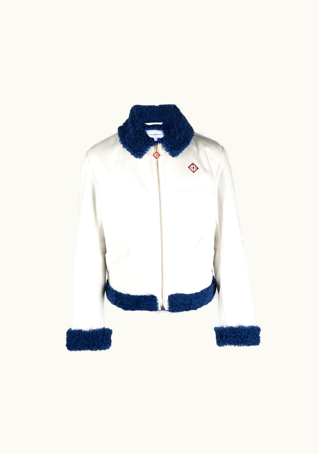 Casablanca Casablanca White & Blue Aviator Jacket