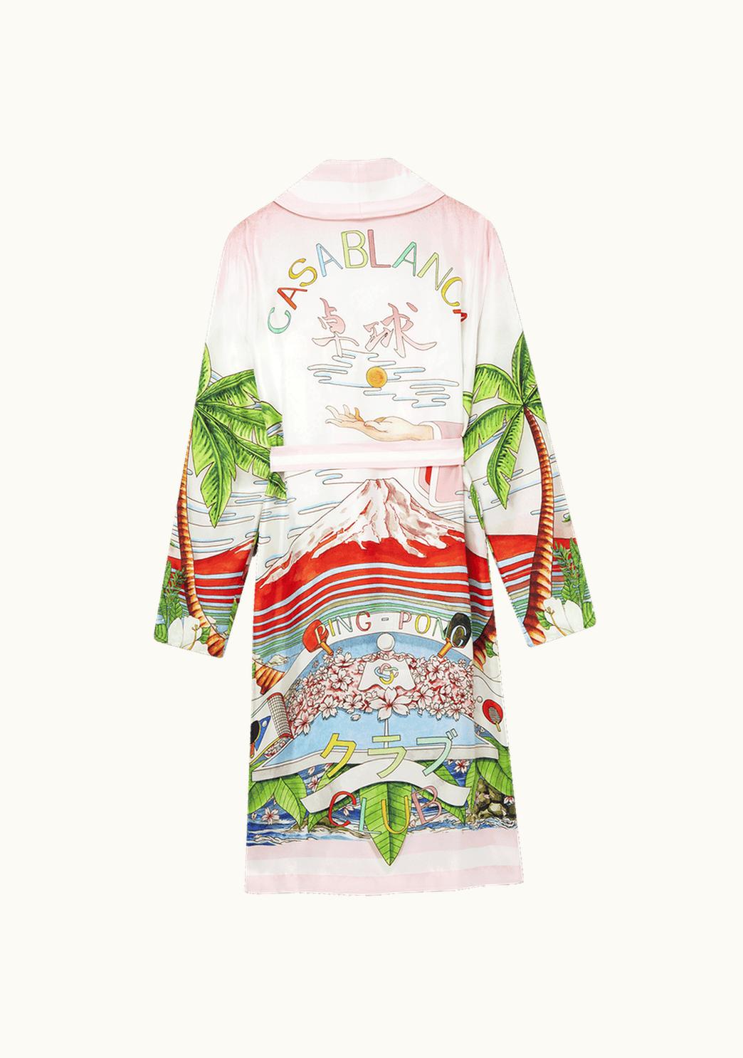 Casablanca Casablanca Table Tennis Club Sunset Silk Robe Shirt