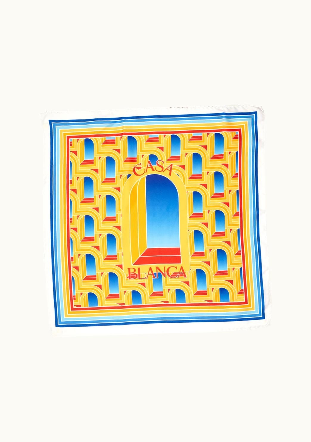 Casablanca Casablanca L'Arche De Jour Medium Silk Scarf