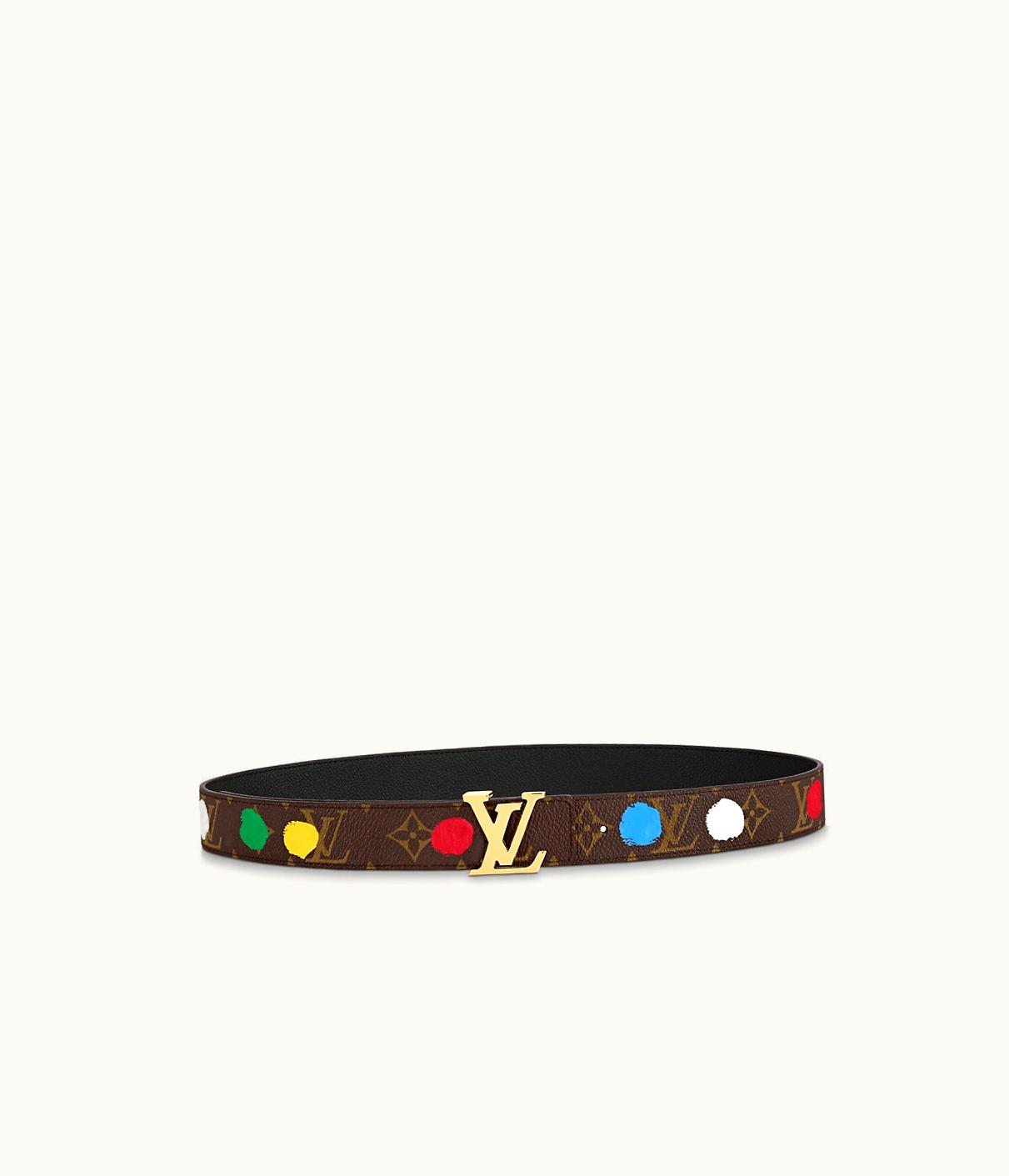 Louis Vuitton Louis Vuitton LV X YK LV Initials 30Mm Reversible Painted Dots Belt