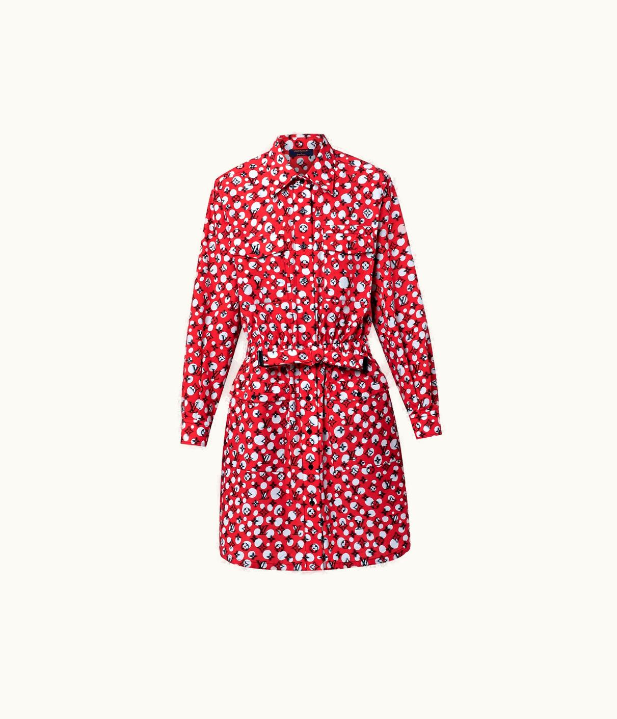 Louis Vuitton Louis Vuitton LV X YK Infinity Dots Monogram Shirt Dress