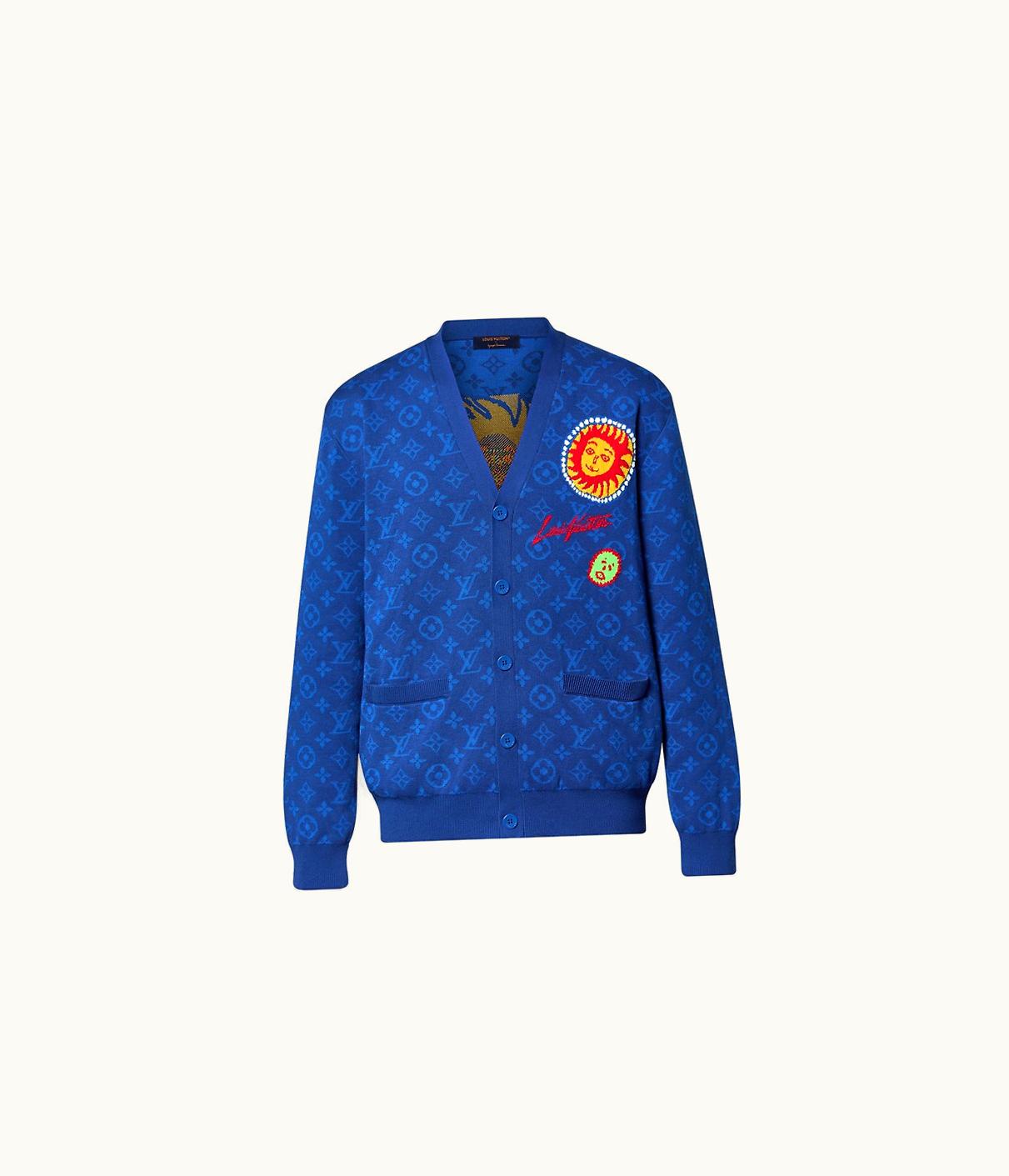 Louis Vuitton Louis Vuitton LV X YK Monogram Faces Knitted Cardigan