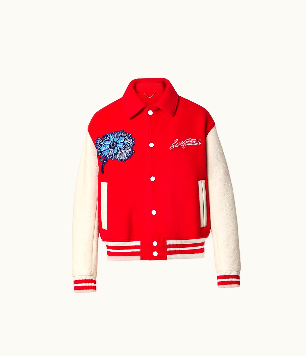 Louis Vuitton Louis Vuitton LV X YK Psychedelic Flower Embroidered Varsity Blouson