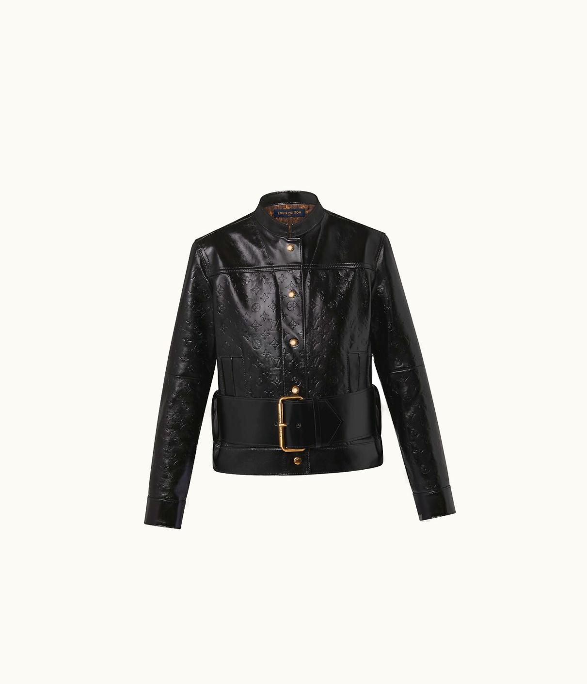 Louis Vuitton Louis Vuitton Oversized Belt Embossed Monogram Leather Jacket