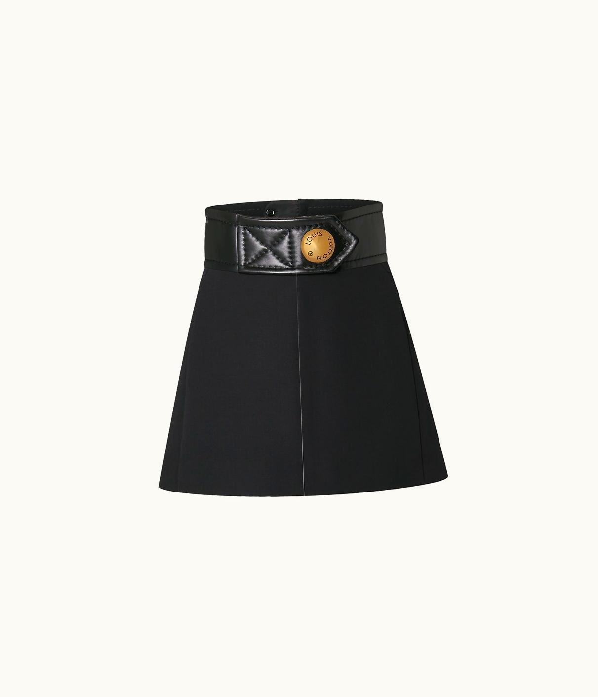 Louis Vuitton Louis Vuitton Oversized Belt A-Line Mini Skirt