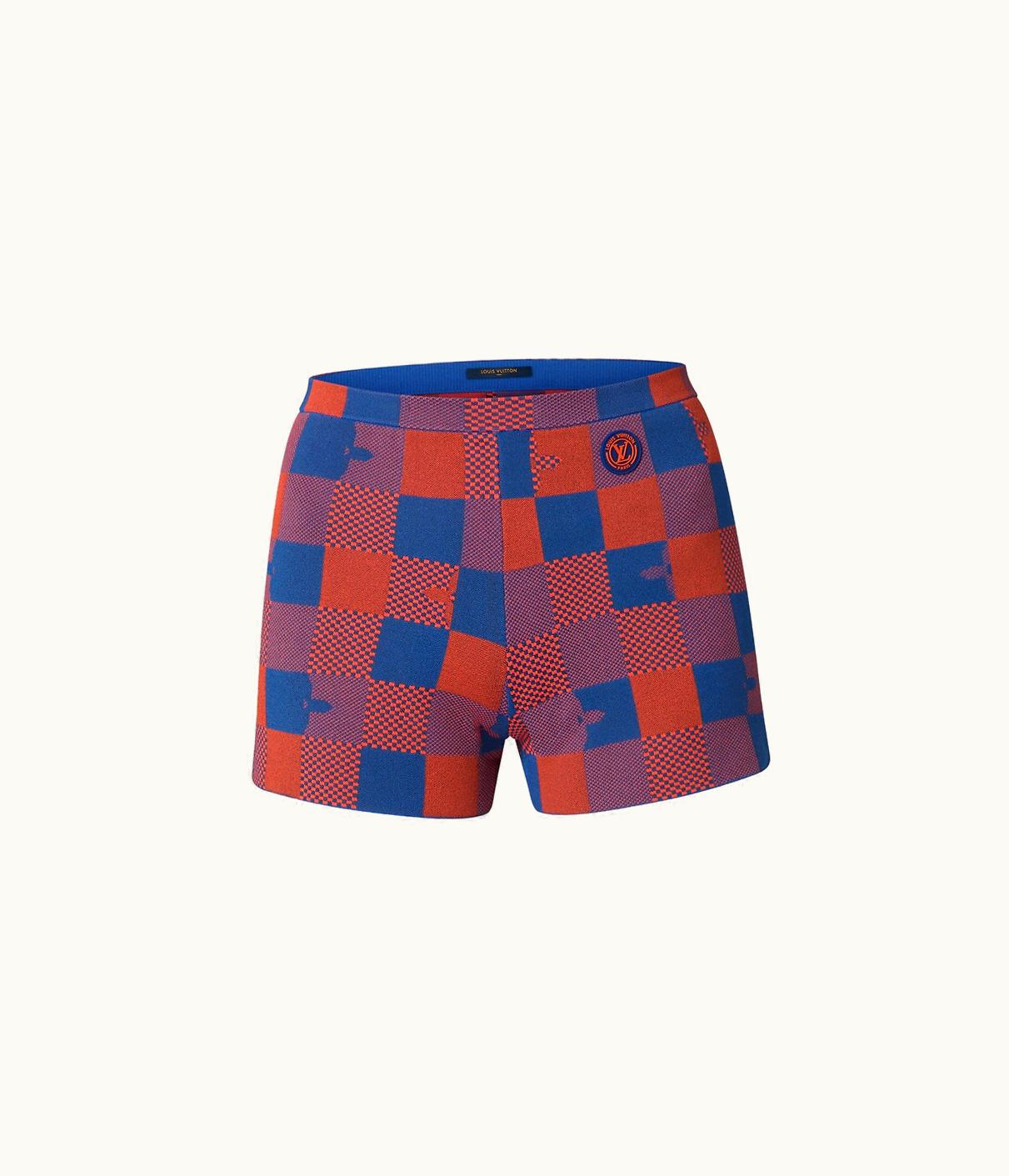 Louis Vuitton Louis Vuitton Pop Monogram Damier Knit Mini Shorts