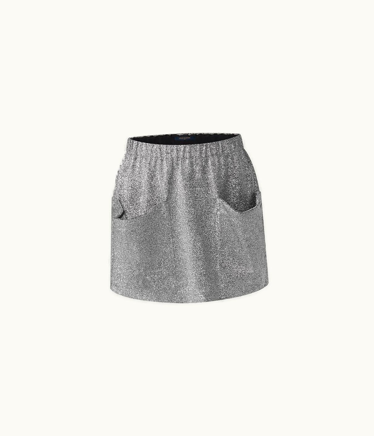 Louis Vuitton Louis Vuitton Oversized Pocket Glitter Mini Skirt