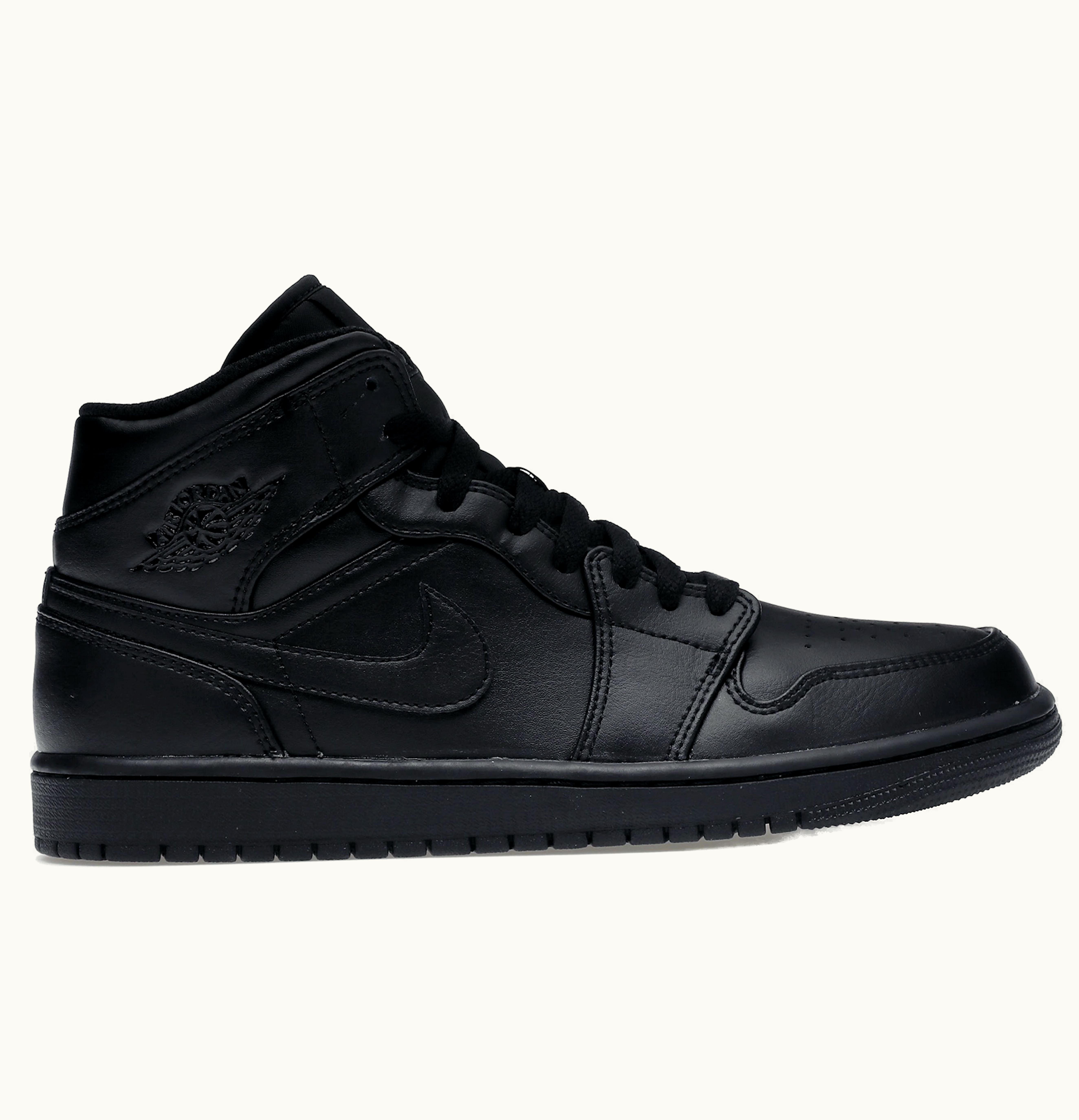 Jordan Air Jordan 1 Mid Triple Black 2022