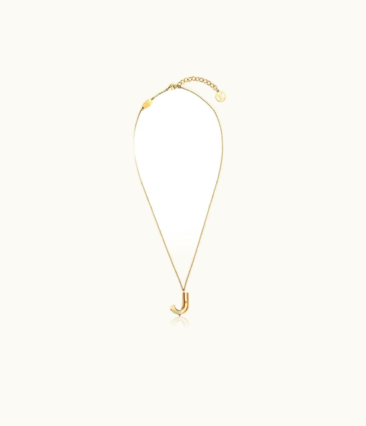 Louis Vuitton Louis Vuitton LV & Me Necklace, Letter J