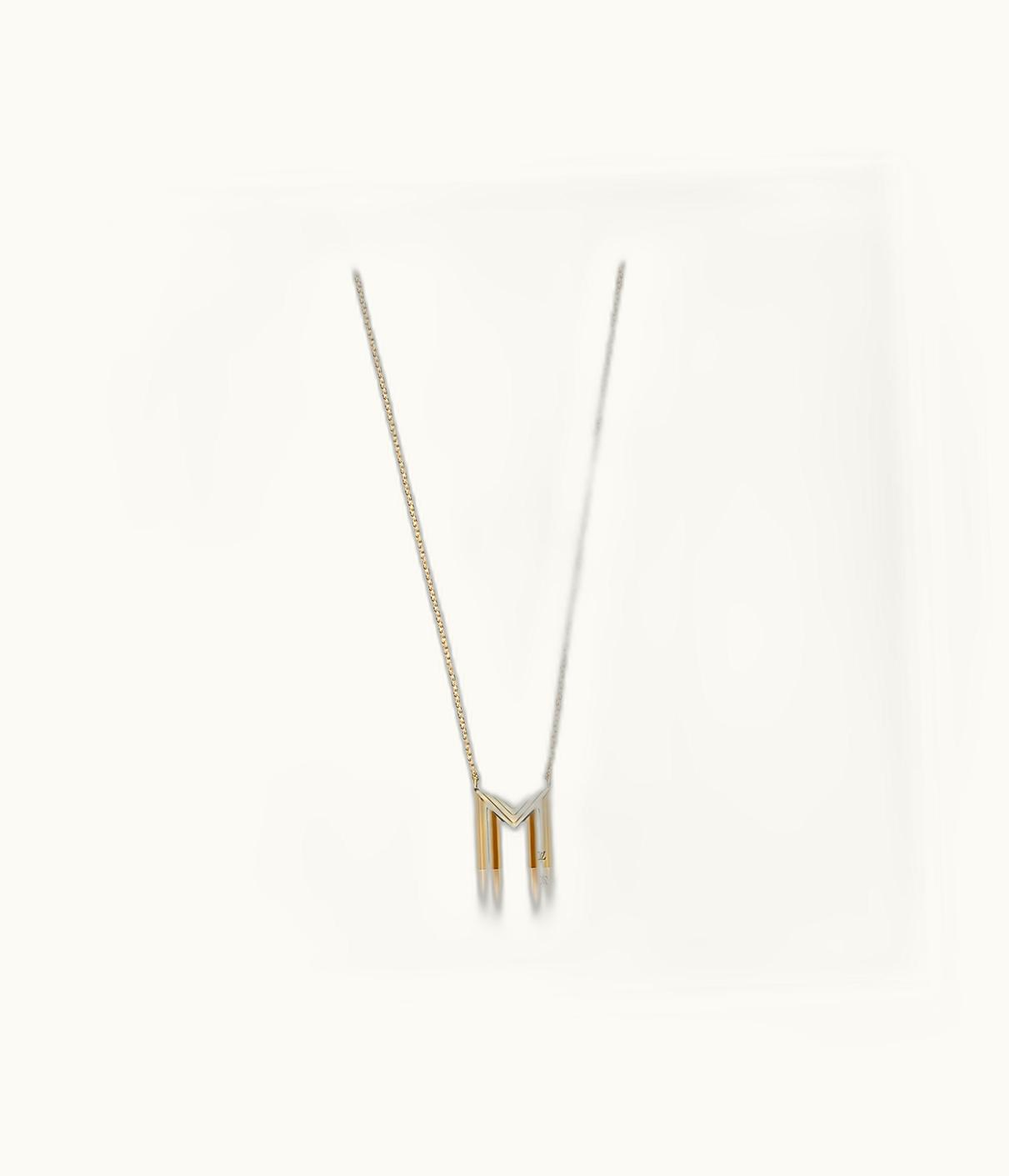 Louis Vuitton Louis Vuitton LV & Me Necklace, Letter M