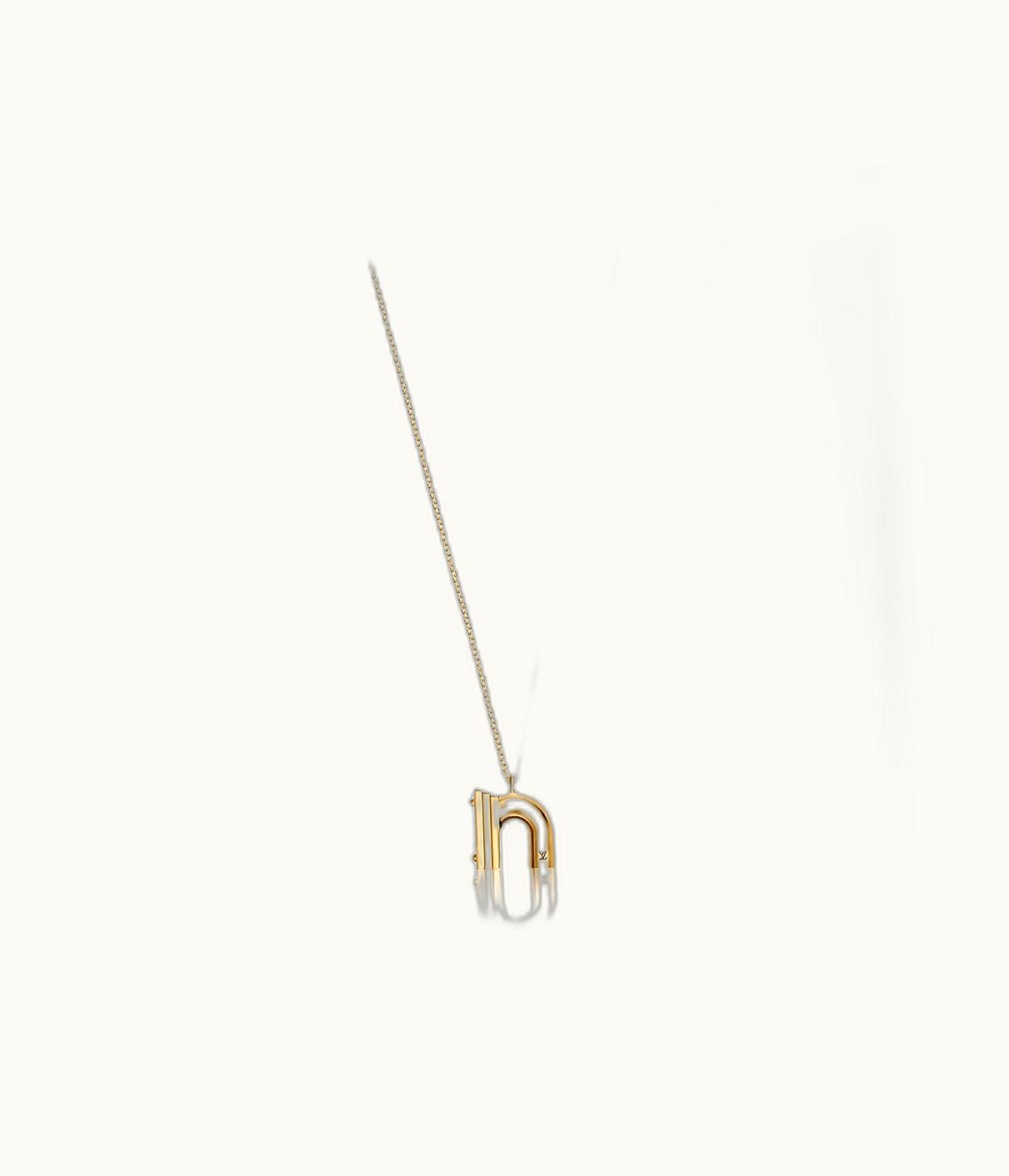 Louis Vuitton Louis Vuitton LV & Me Necklace, Letter N