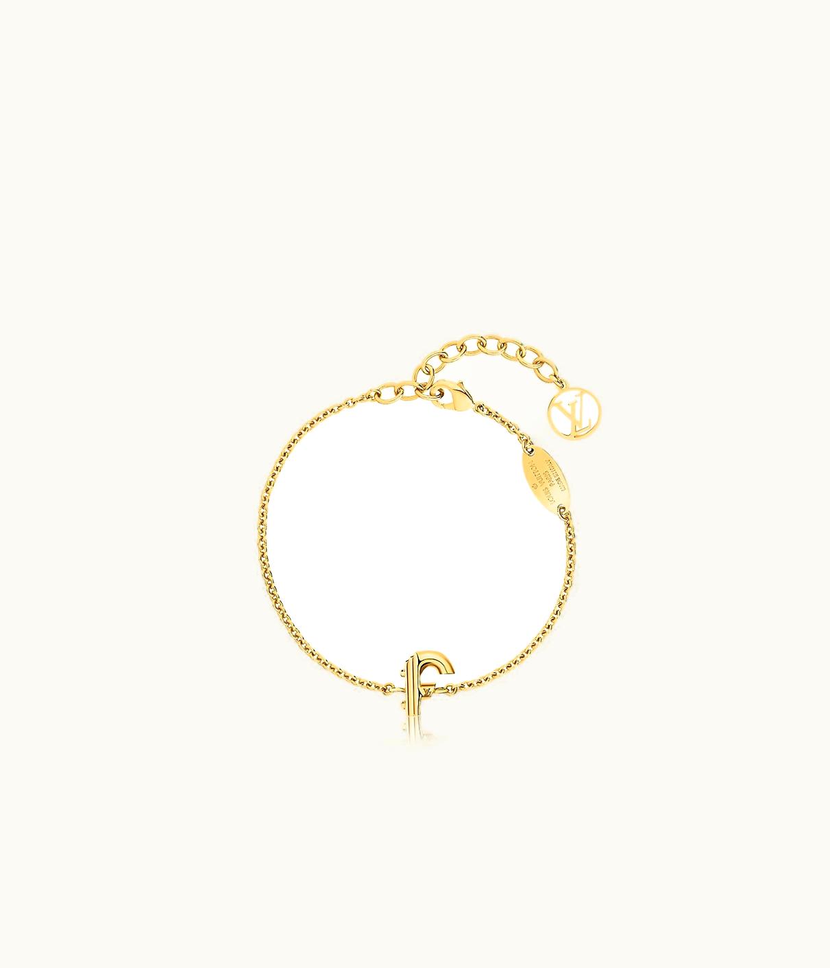 Louis Vuitton Louis Vuitton LV & Me Bracelet, Letter F